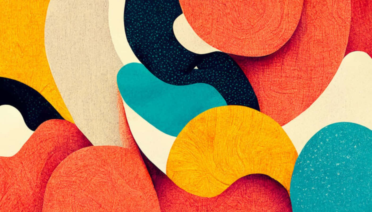 Postmodernism, 1575 x 900, vibrant abstract shapes, HD Desktop Wallpaper