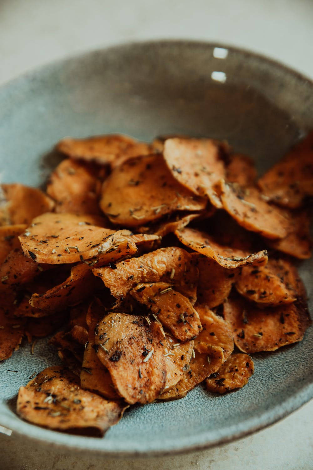 sweet potato chips, crispy, roasted, HD Phone Wallpaper