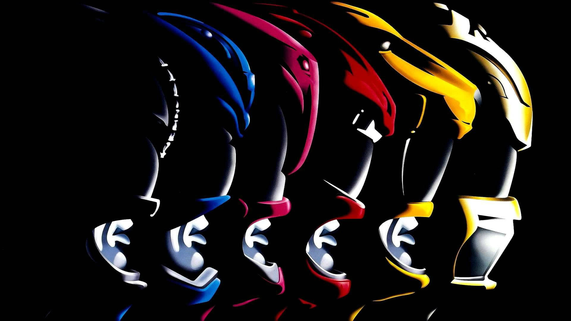 Power Rangers, blue, red, Full HD Desktop Wallpaper