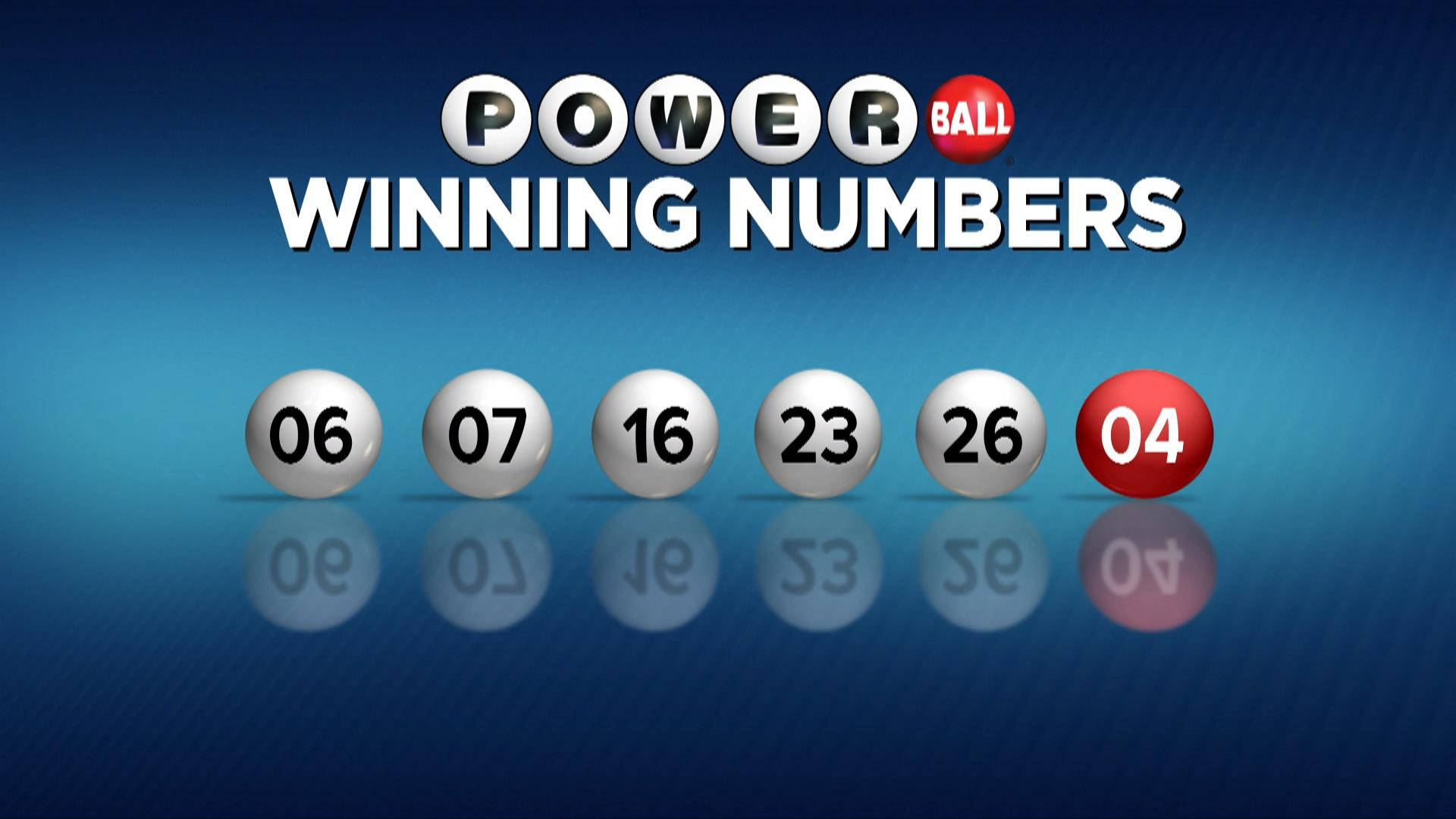 Powerball, glossy balls, gradient blue background, Full HD Desktop Wallpaper