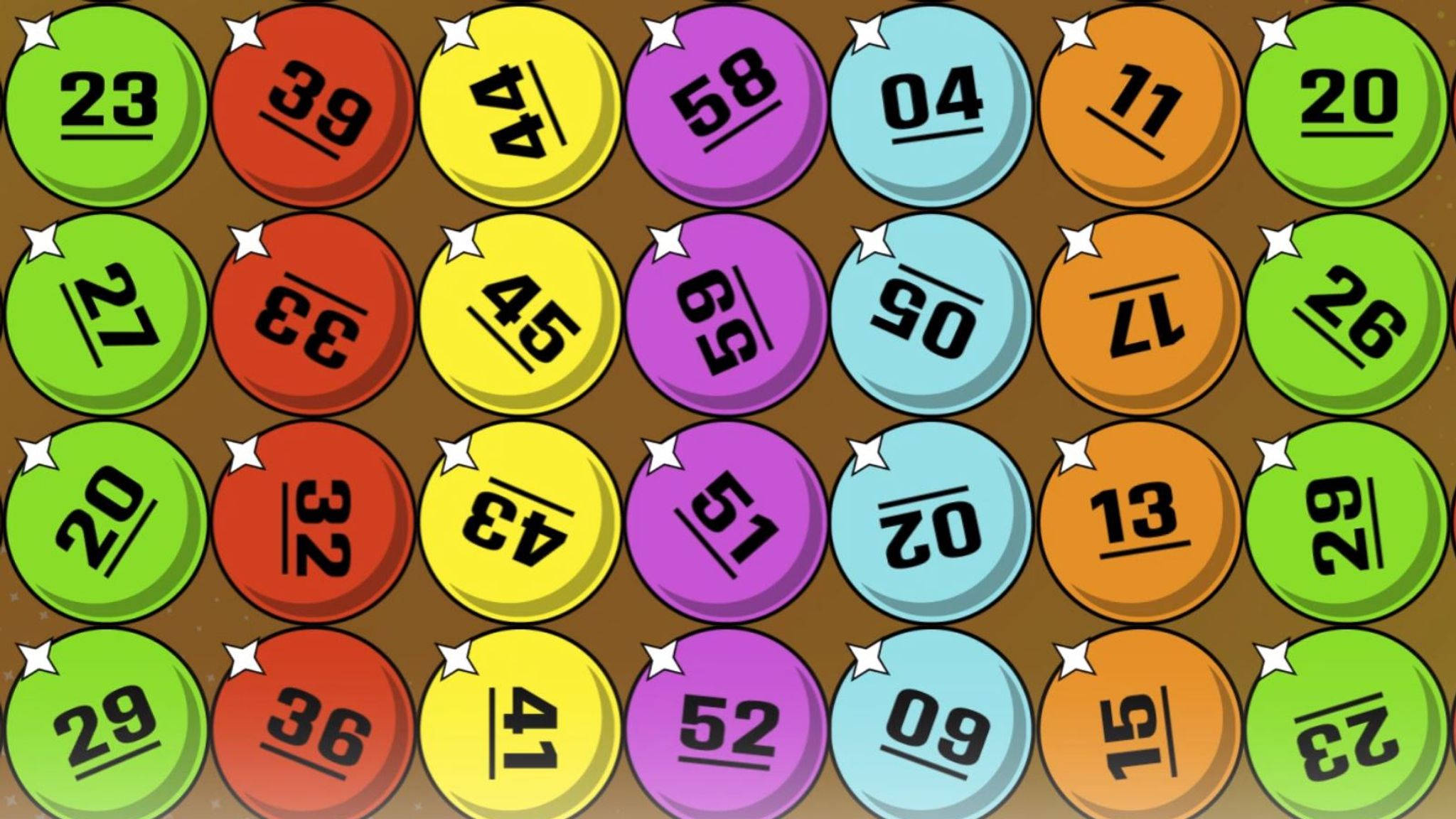 Powerball, bingo balls, numbers, Full HD Desktop Wallpaper