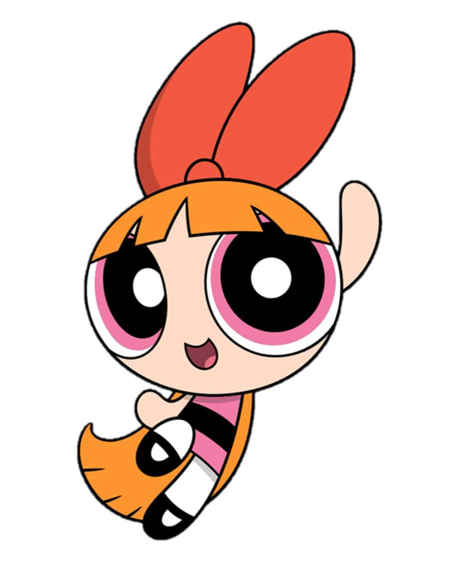 Powerpuff Girls Aesthetic, orange pigtails, pink-rimmed eyes, SD Phone Wallpaper