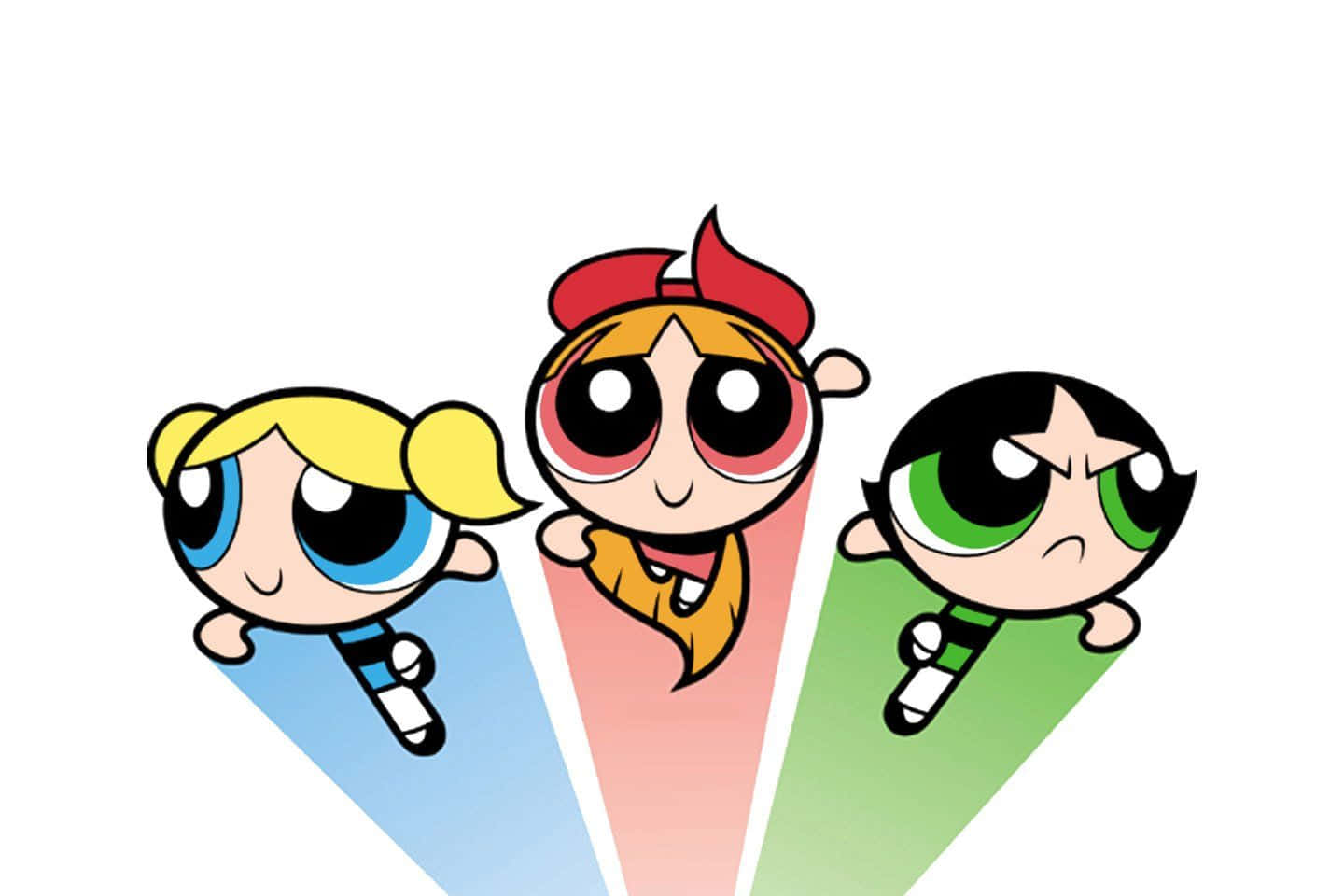 Powerpuff Girls, cartoon girls, oversized eyes, HD Desktop Wallpaper