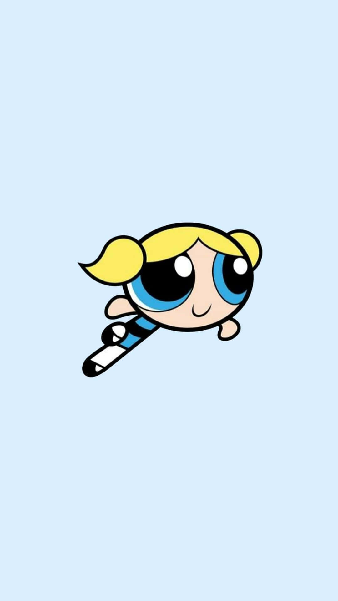 Powerpuff Girls, blonde pigtails, blue eyes, Full HD Phone Wallpaper