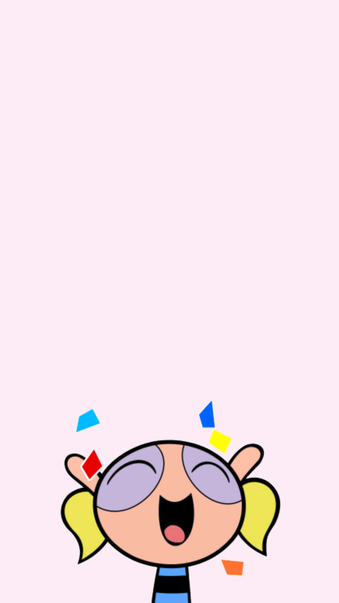 Powerpuff Girls, Bubbles, yellow pigtails, Full HD Phone Wallpaper