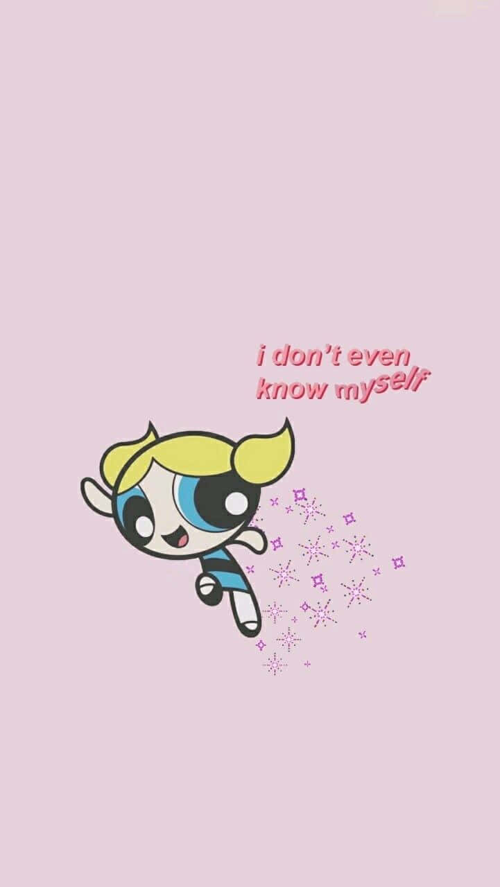 Powerpuff Girls Bubbles, blonde pigtails, blue eyes, HD Phone Wallpaper