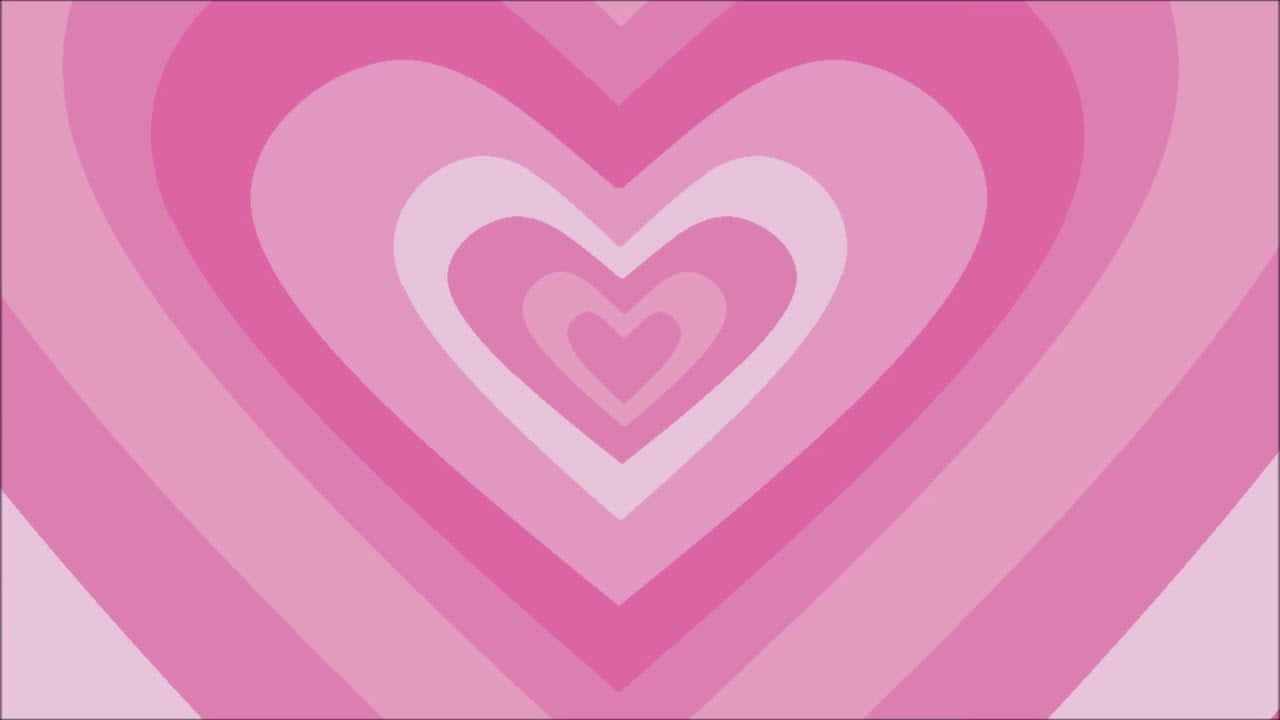 Powerpuff Girls, heart, soft pink gradients, HD Desktop Wallpaper
