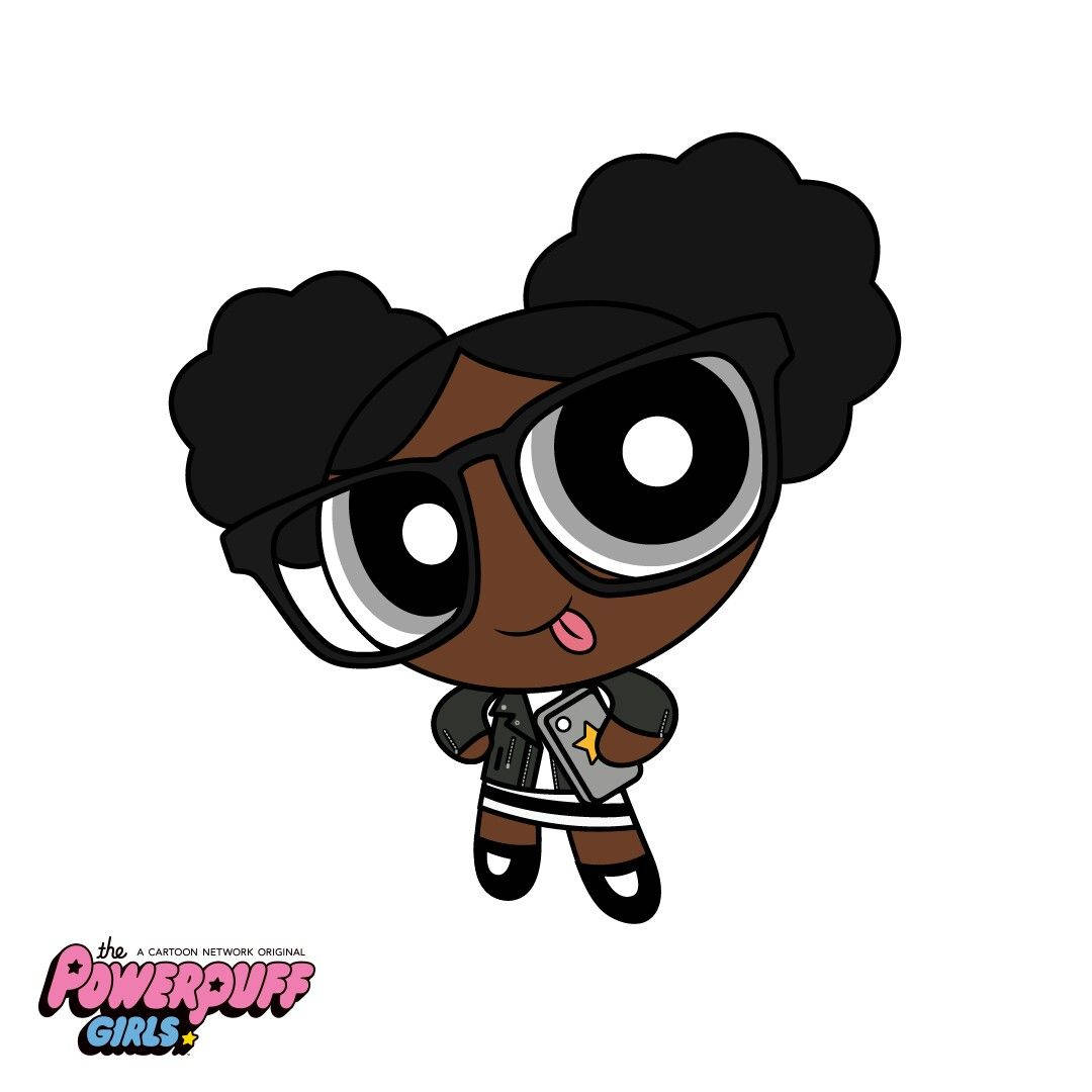 Powerpuff Girls, chibi-style, big glasses, SD Desktop Wallpaper