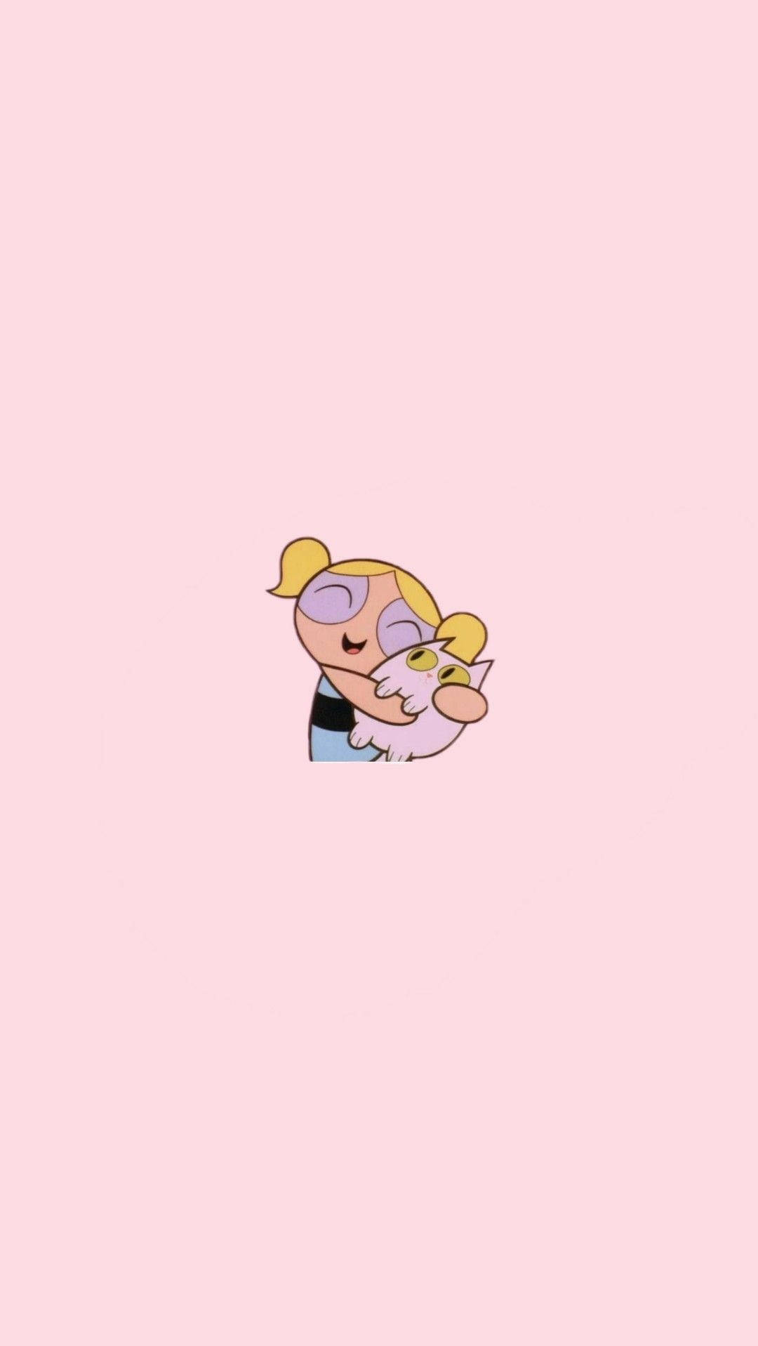 Powerpuff Girls, pink, blonde pigtails, HD Phone Wallpaper