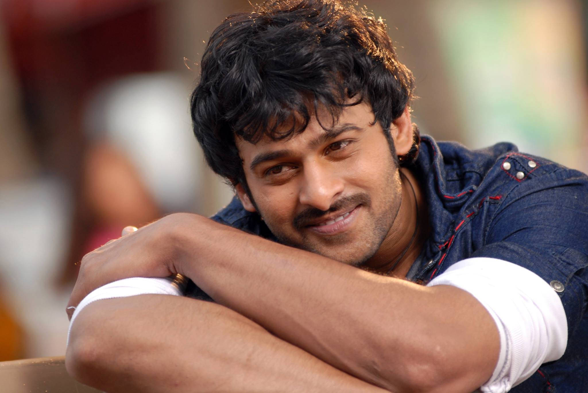 Prabhas, denim shirt, white tee, Full HD Desktop Wallpaper