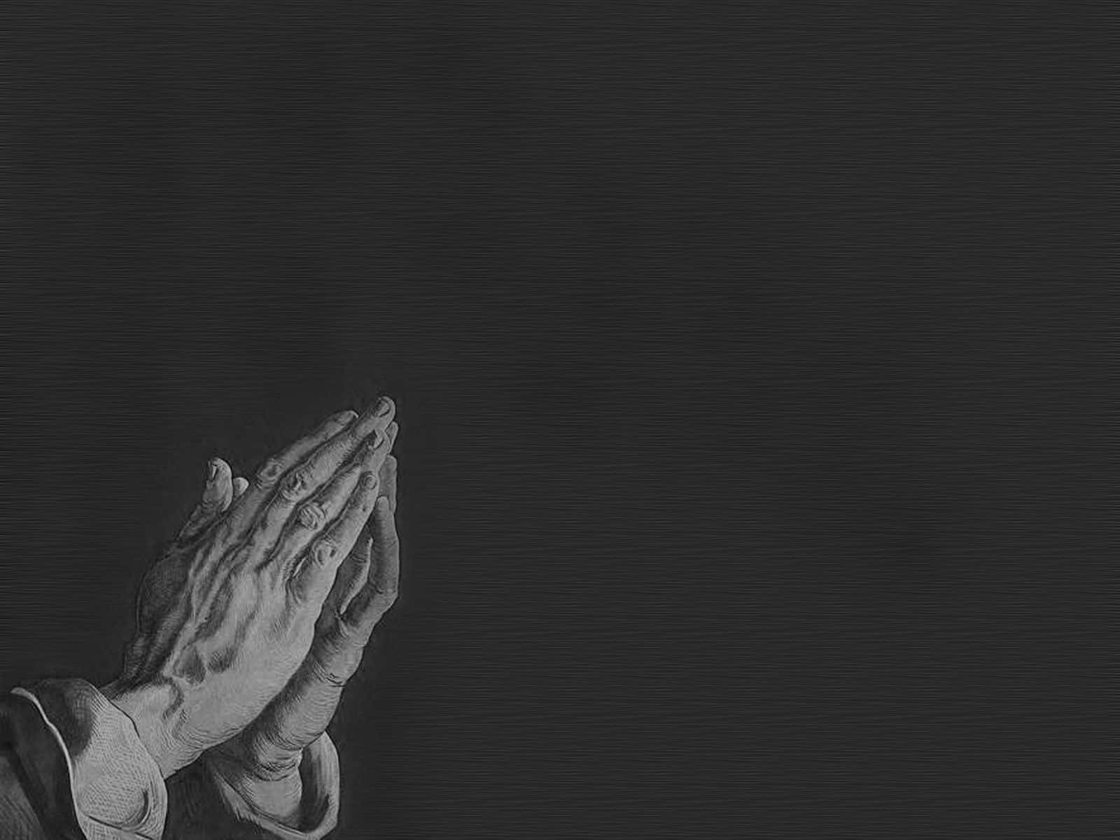 Praying Hands, monochrome, clasped hands, HD Desktop Wallpaper