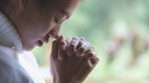 prayer, closed eyes woman, white turtleneck, SD Desktop Wallpaper