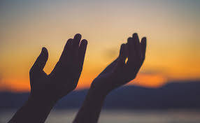 Praying Hands, sunset, silhouetted hands, SD Desktop Wallpaper