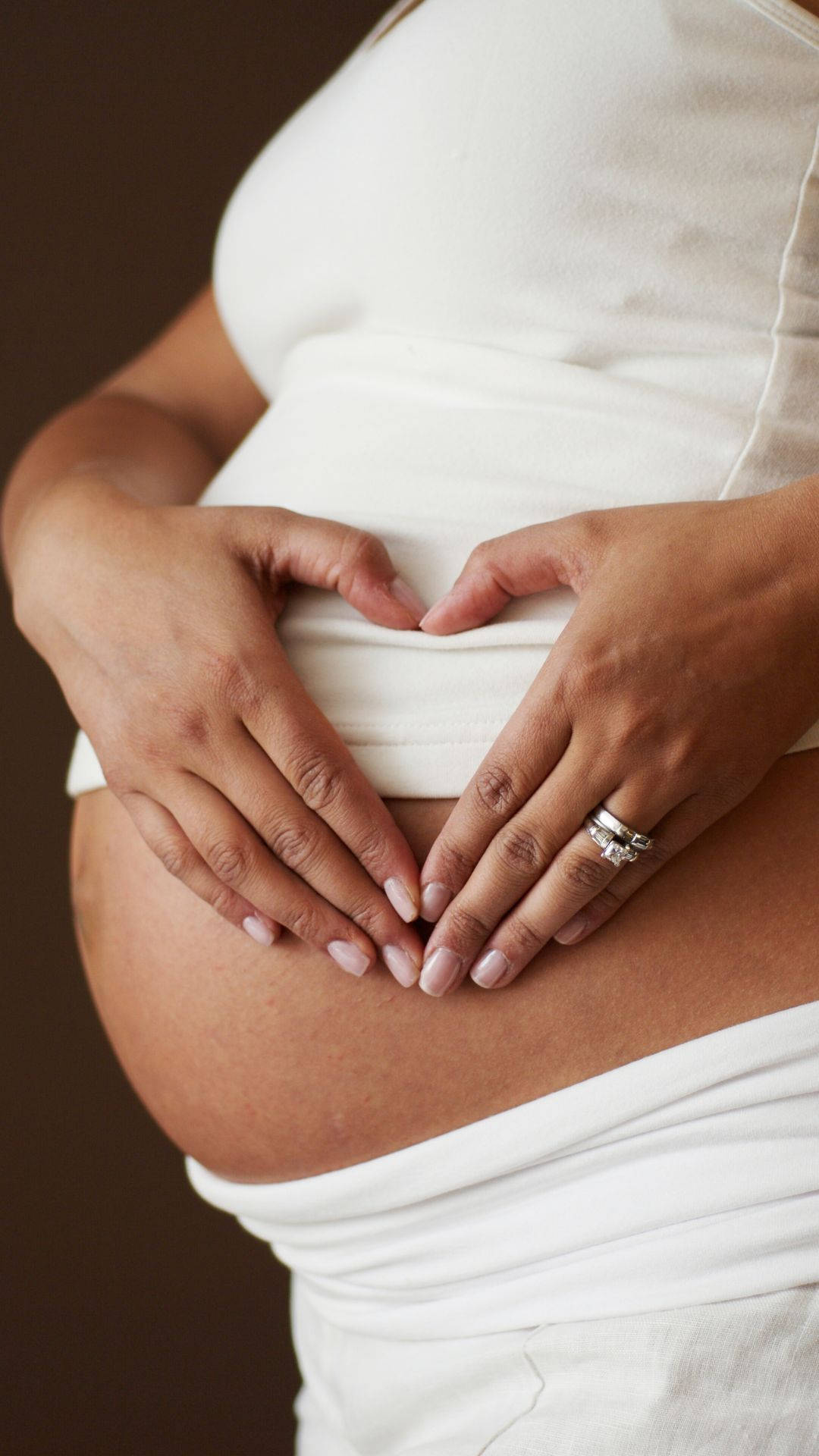 pregnancy, heart shape, pregnant woman, Full HD Phone Wallpaper