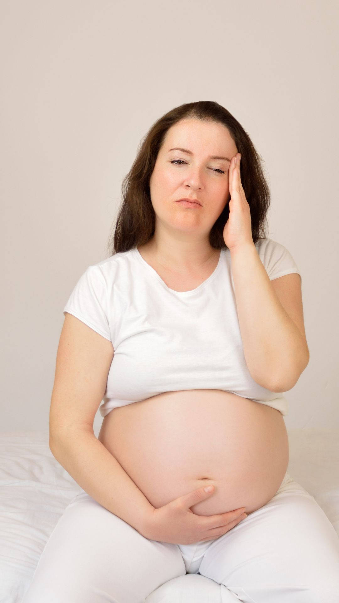 pregnancy, woman, white, Full HD Phone Wallpaper
