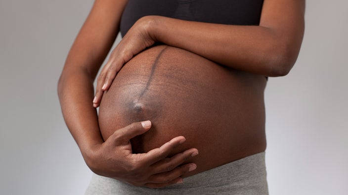 pregnant belly, linea nigra, dark skin, SD Desktop Wallpaper