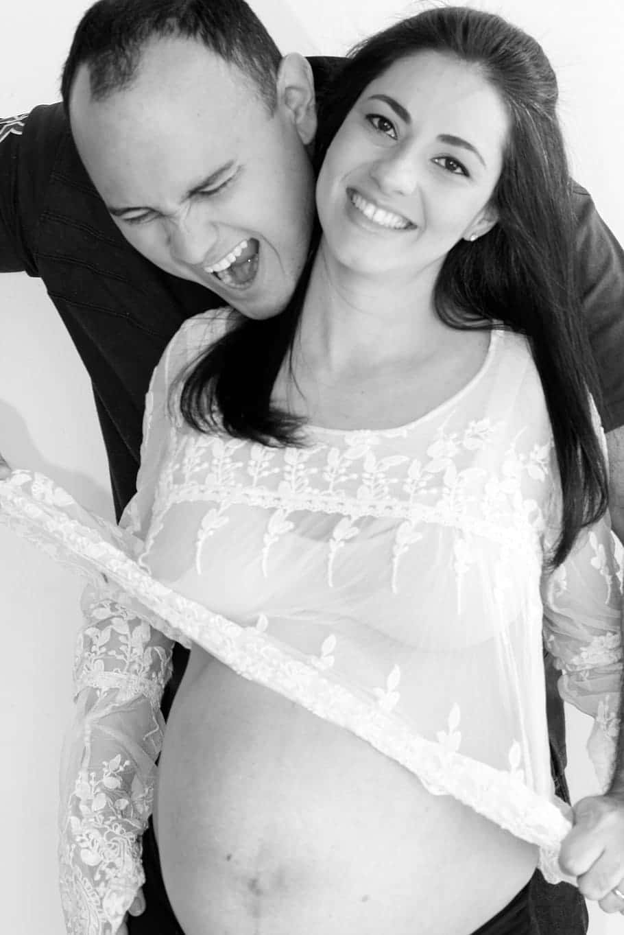 monochrome, black and white photo, pregnant woman, HD Phone Wallpaper