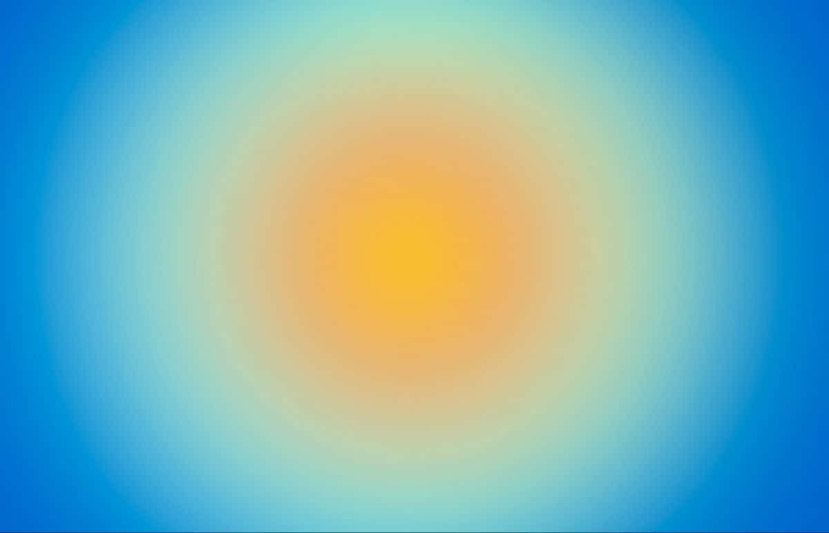 abstract aura background, warm yellow center, cool blue edges, SD Desktop Wallpaper
