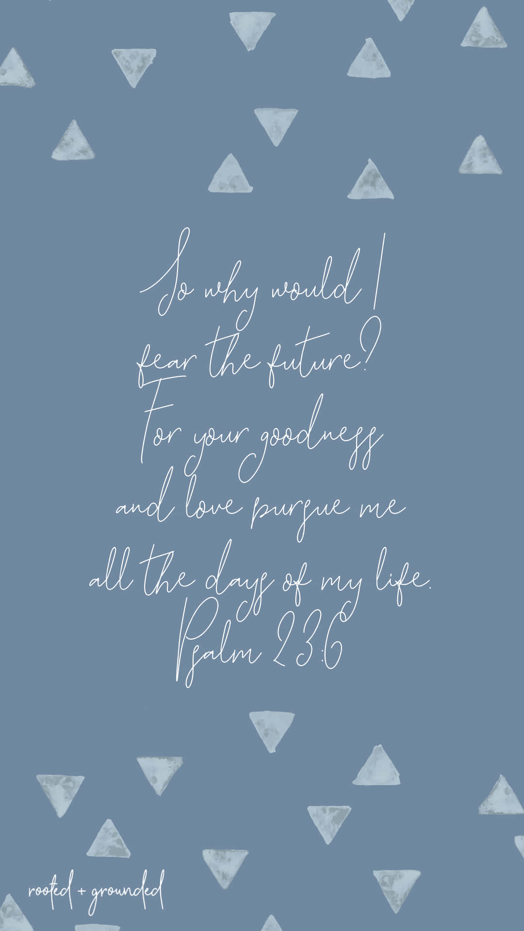 Cool Christian, Psalm 23:6, blue, Full HD Phone Wallpaper