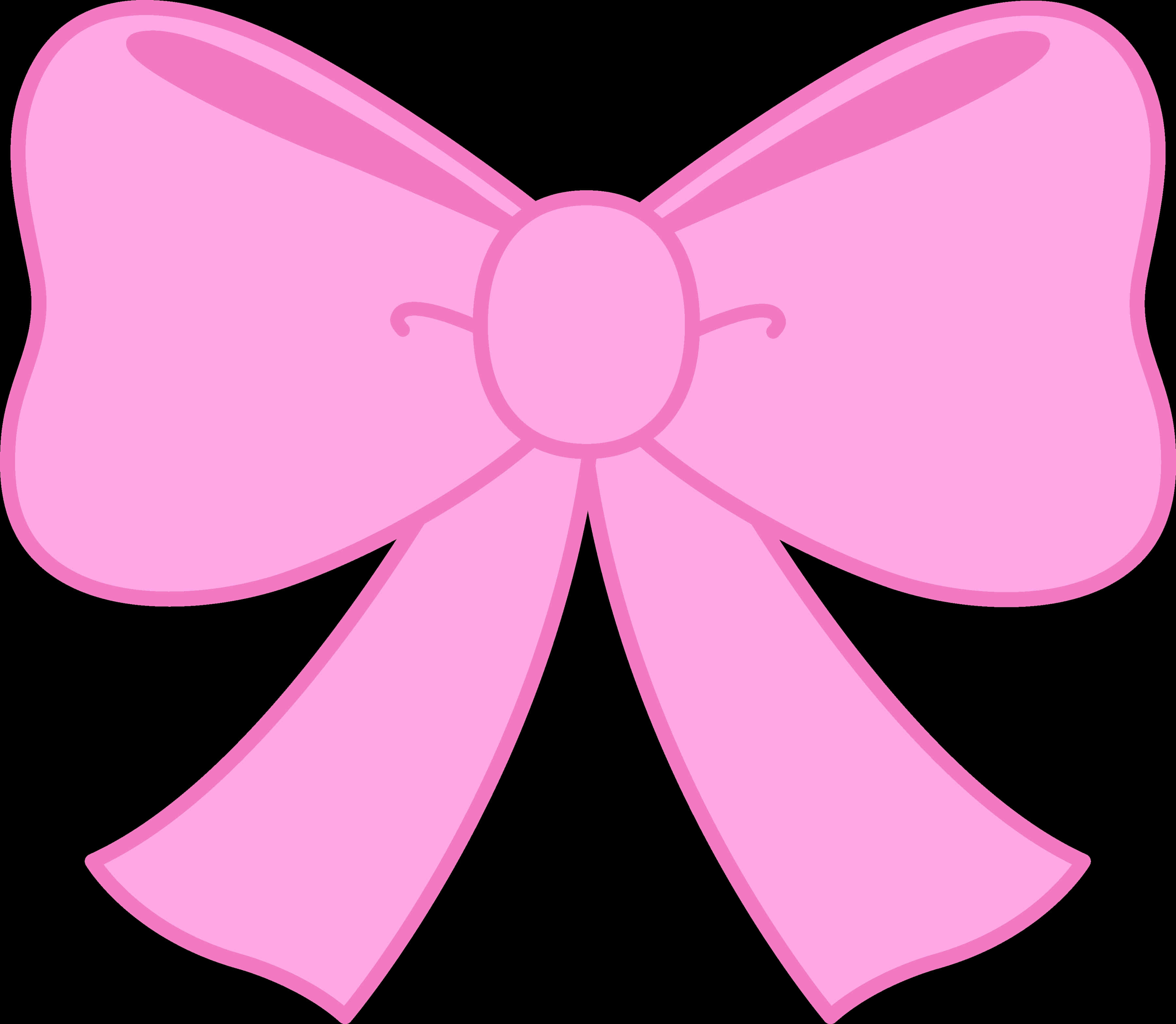 pink bow, soft shading, clean outlines, 2K Desktop Wallpaper