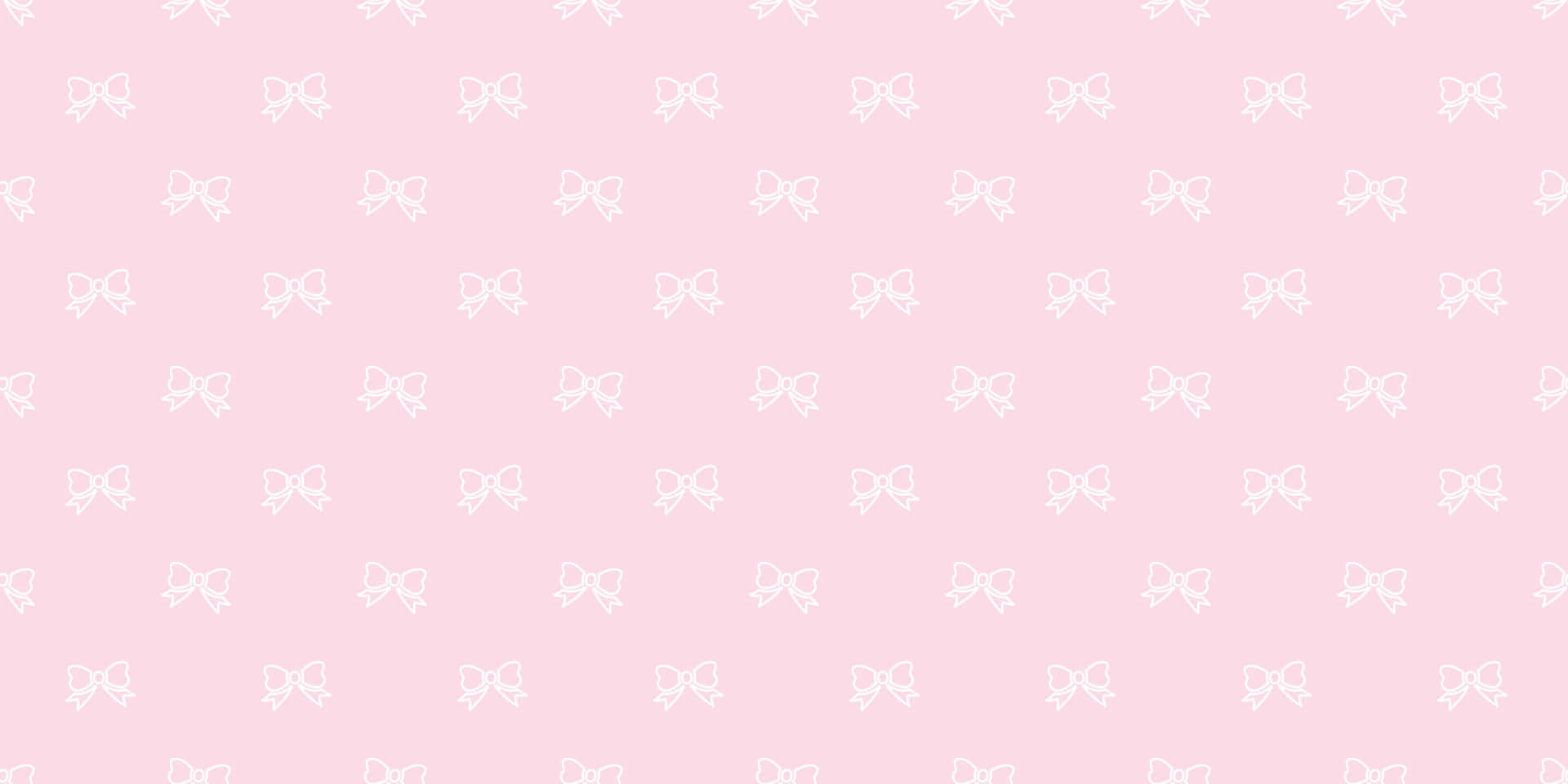 pink bow pattern, soft pink wallpaper, delicate white bows, Full HD Desktop Wallpaper