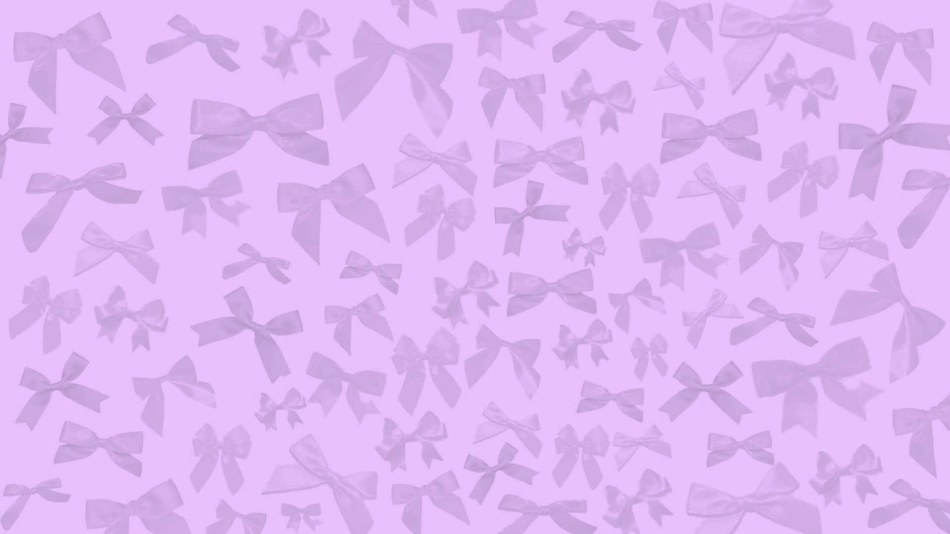 Preppy Bow, lavender, translucent ribbon bows, Full HD Desktop Wallpaper