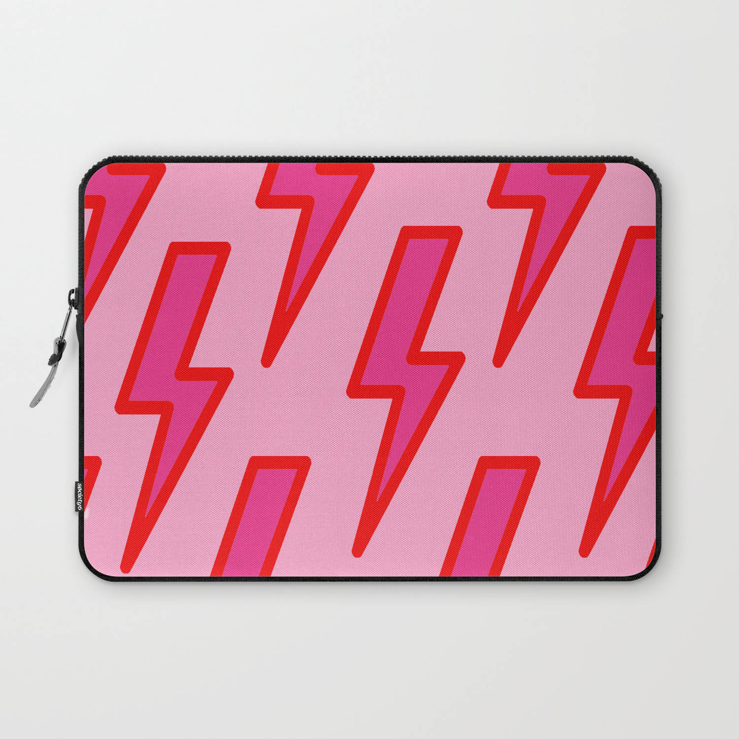 light pink background, bold pink lightning bolt patterns, laptop sleeve, HD Desktop Wallpaper