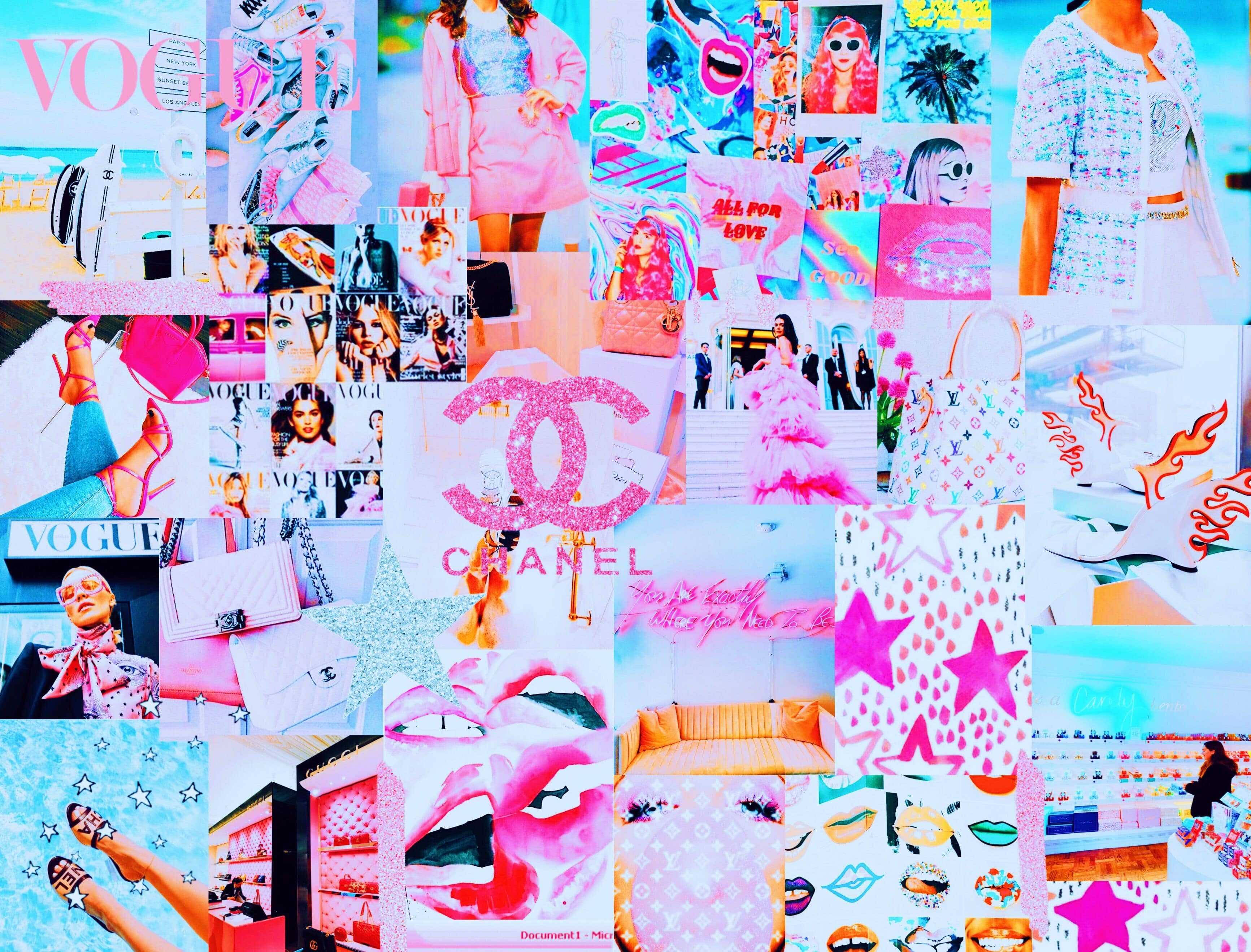vibrant pink, pastel, luxury fashion magazines, 2K Desktop Wallpaper