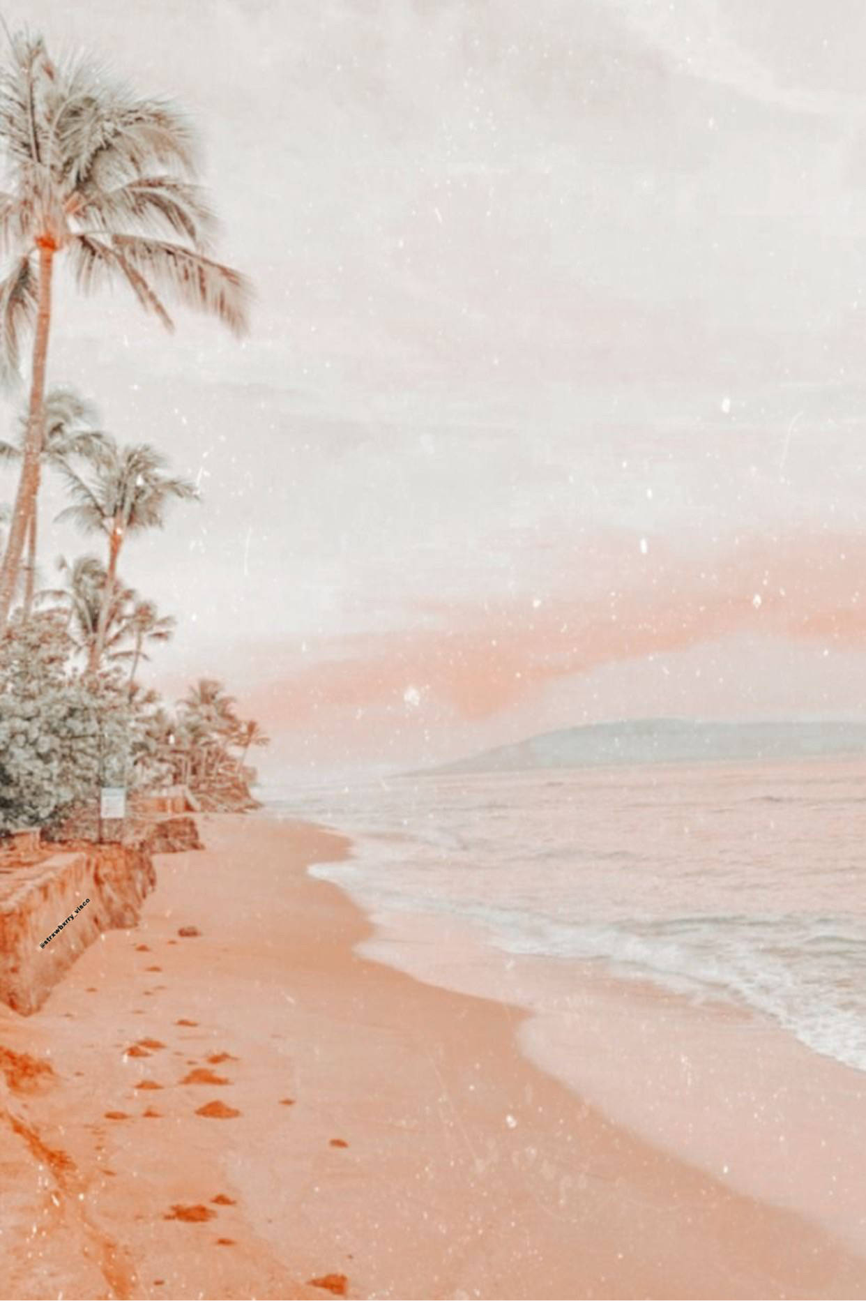 ocean, tropical beach, palm trees, HD Phone Wallpaper