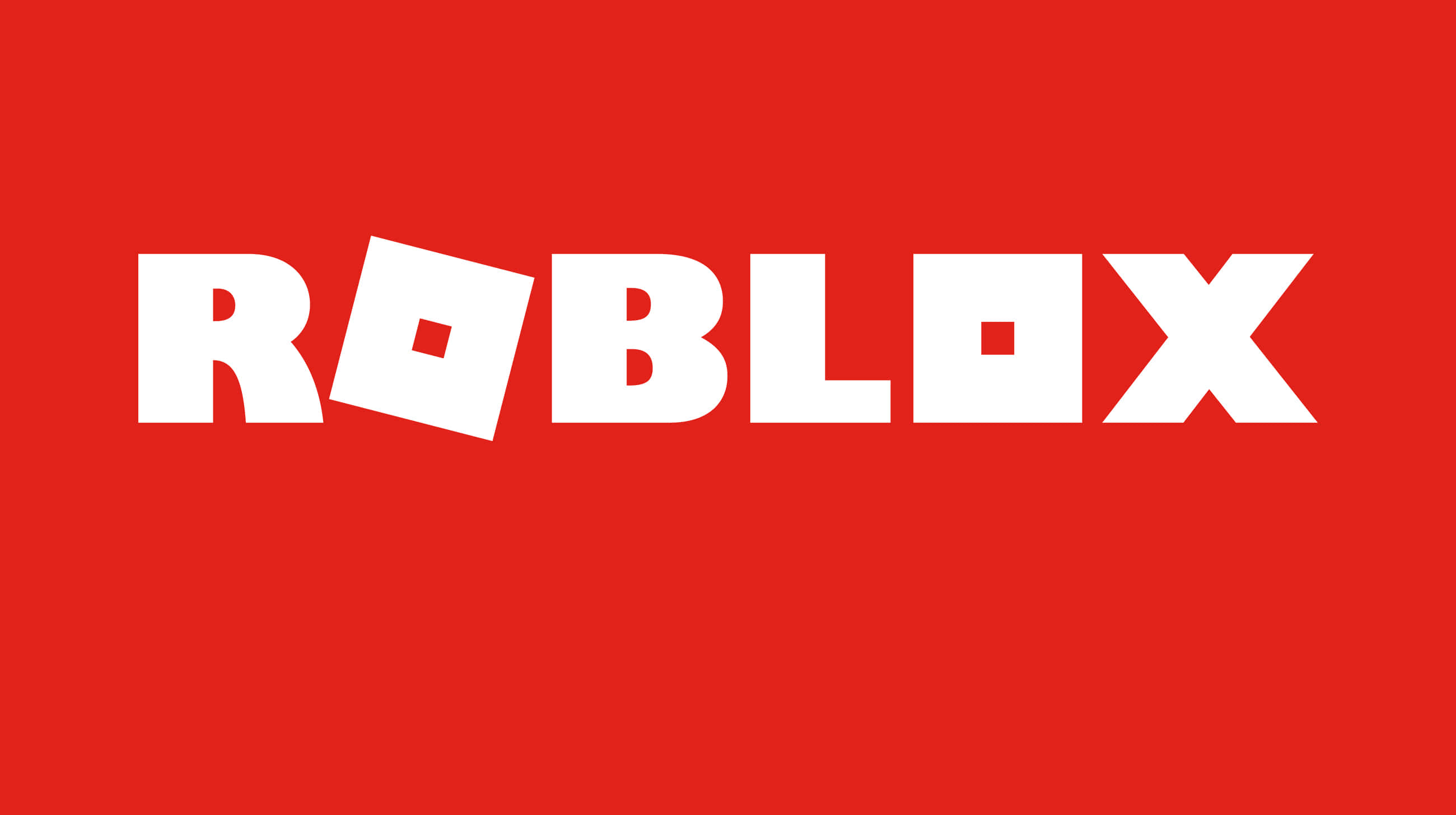 Roblox, white, red background, 2K Desktop Wallpaper