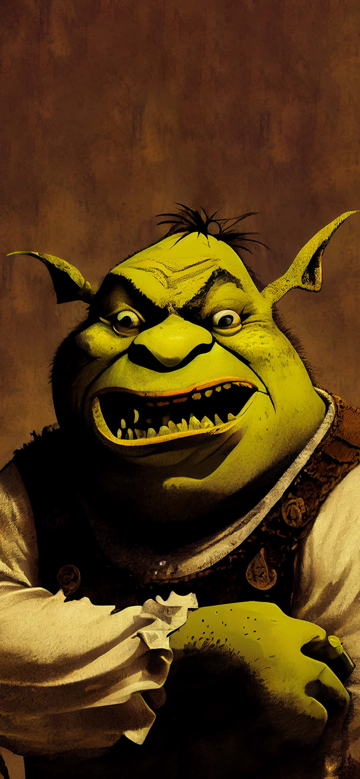 Shrek, ogre, green skin, 2K Phone Wallpaper