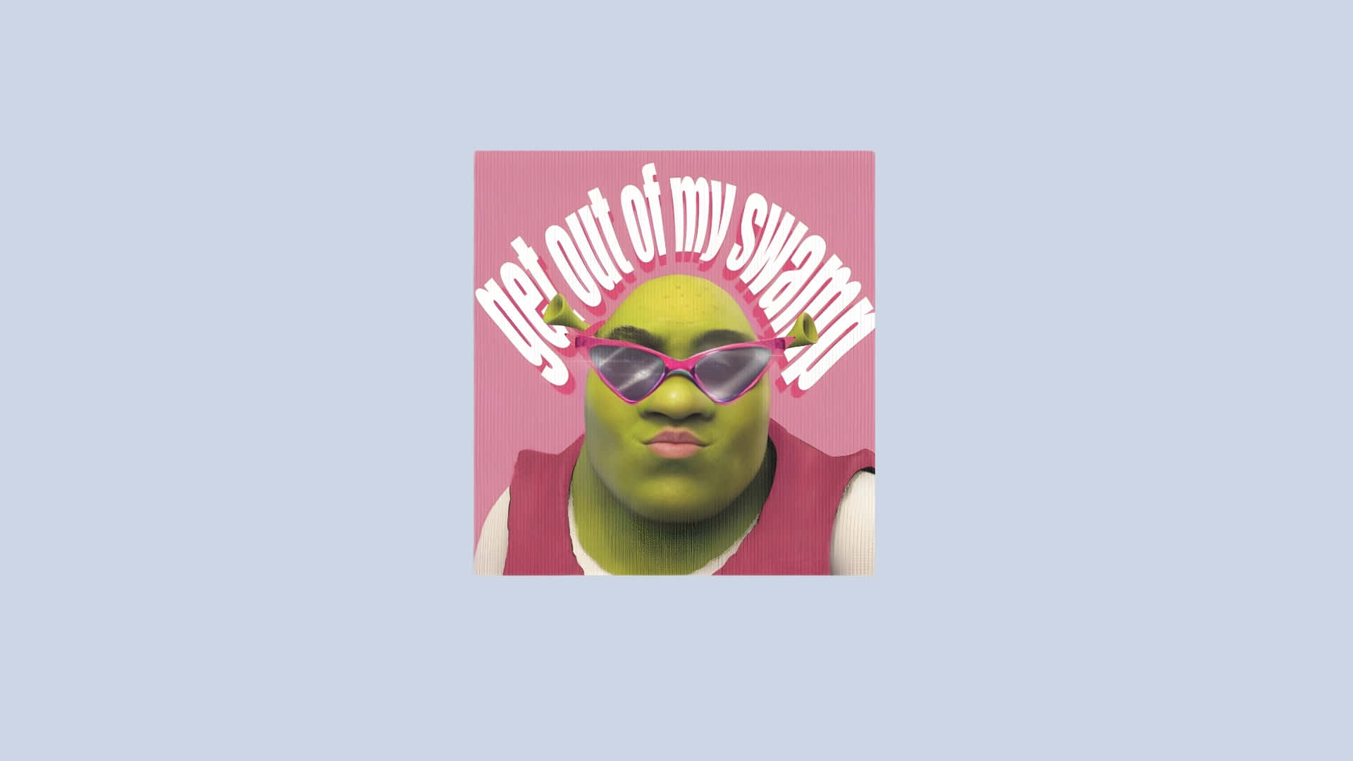 Preppy Shrek, pink sunglasses, pink vest, Full HD Desktop Wallpaper