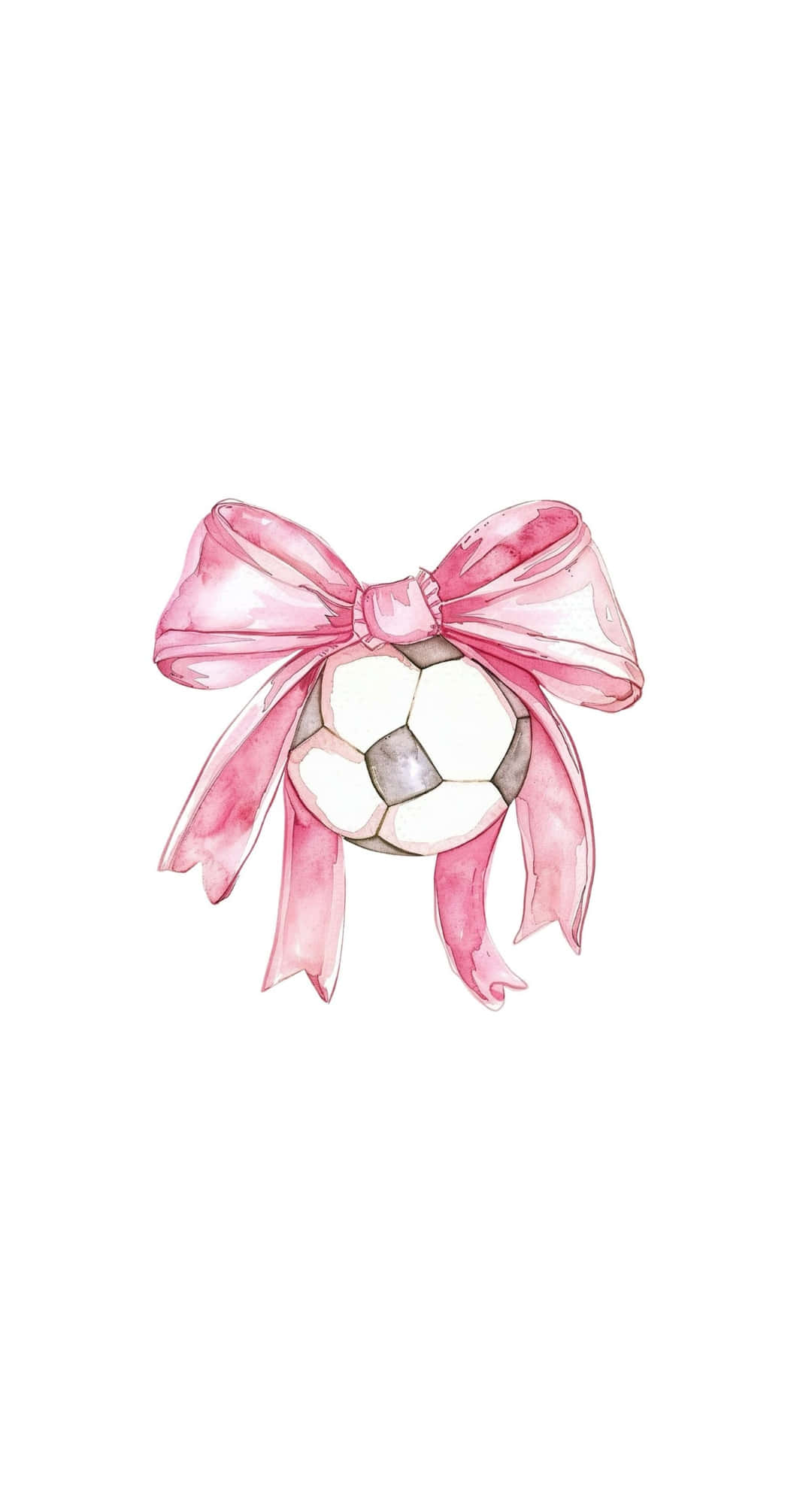 Preppy Soccer, pink bow, soccer ball, Full HD Phone Wallpaper