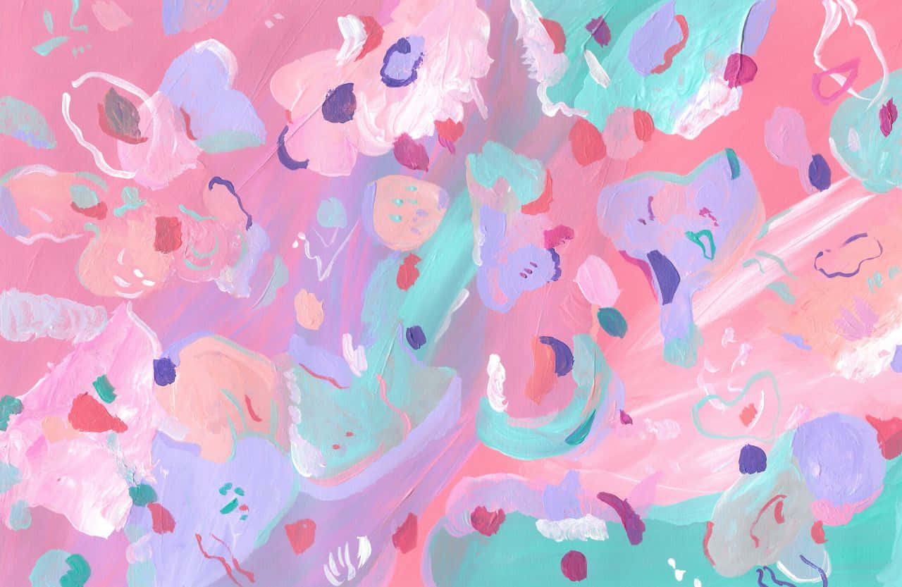 Preppy Spring, floral, abstract, HD Desktop Wallpaper