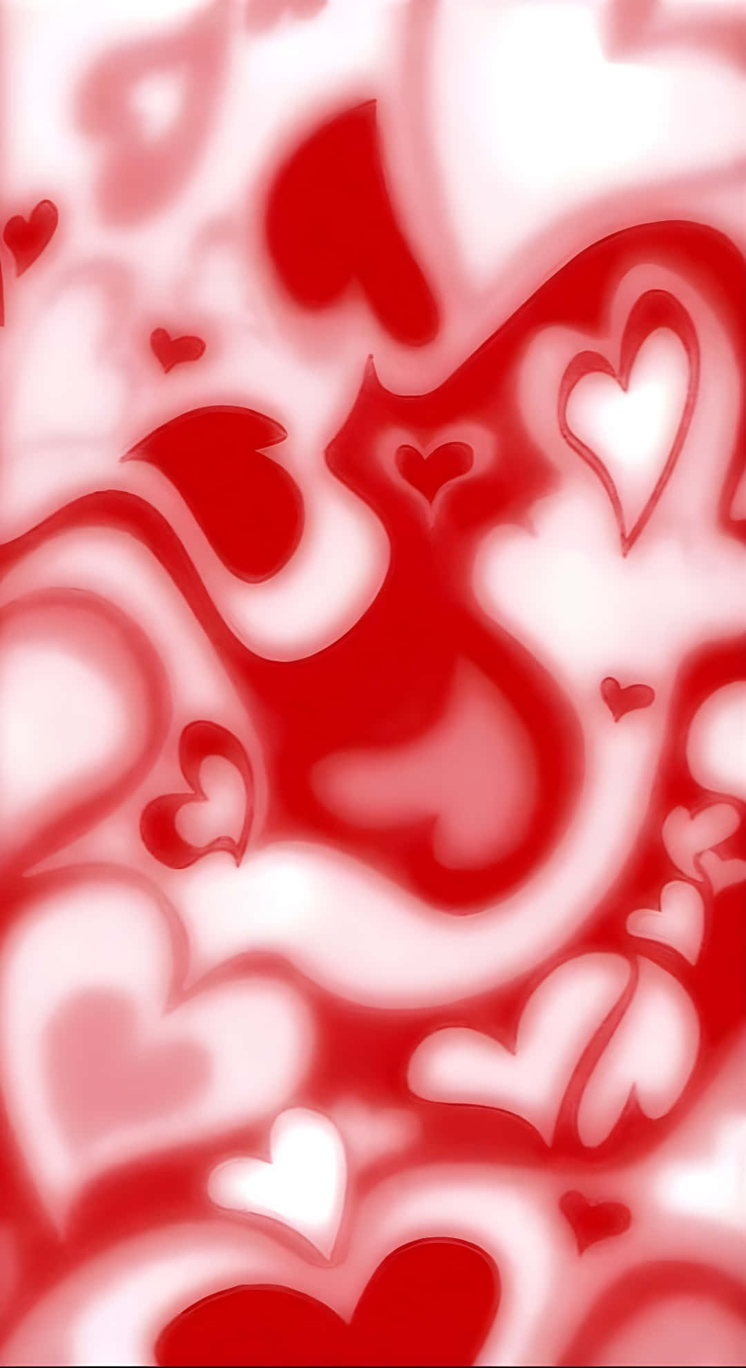 Preppy Valentines Day Hearts, red, white, Full HD Phone Wallpaper