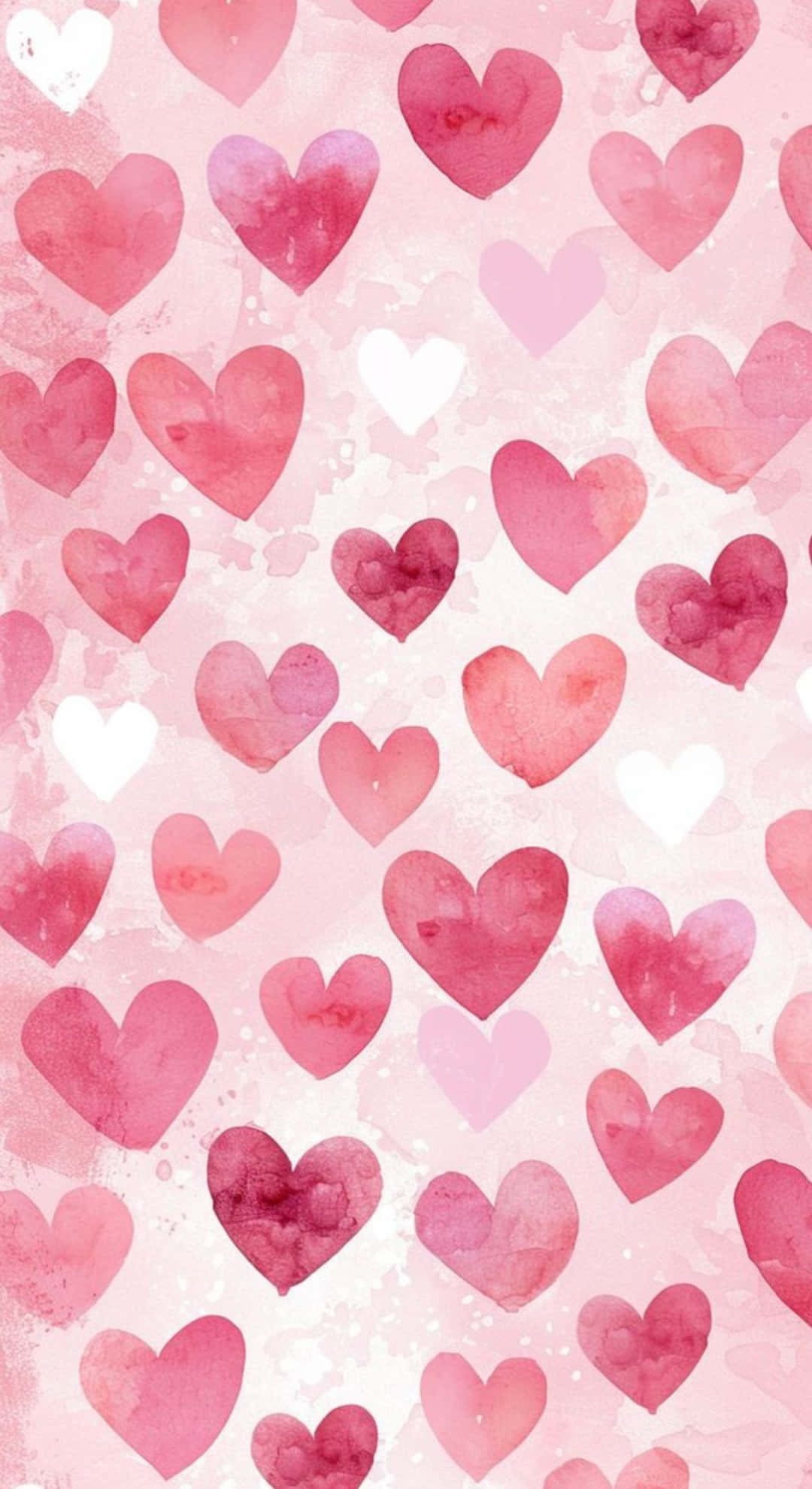 Preppy Valentines Day Hearts, pink hearts, white hearts, Full HD Phone Wallpaper