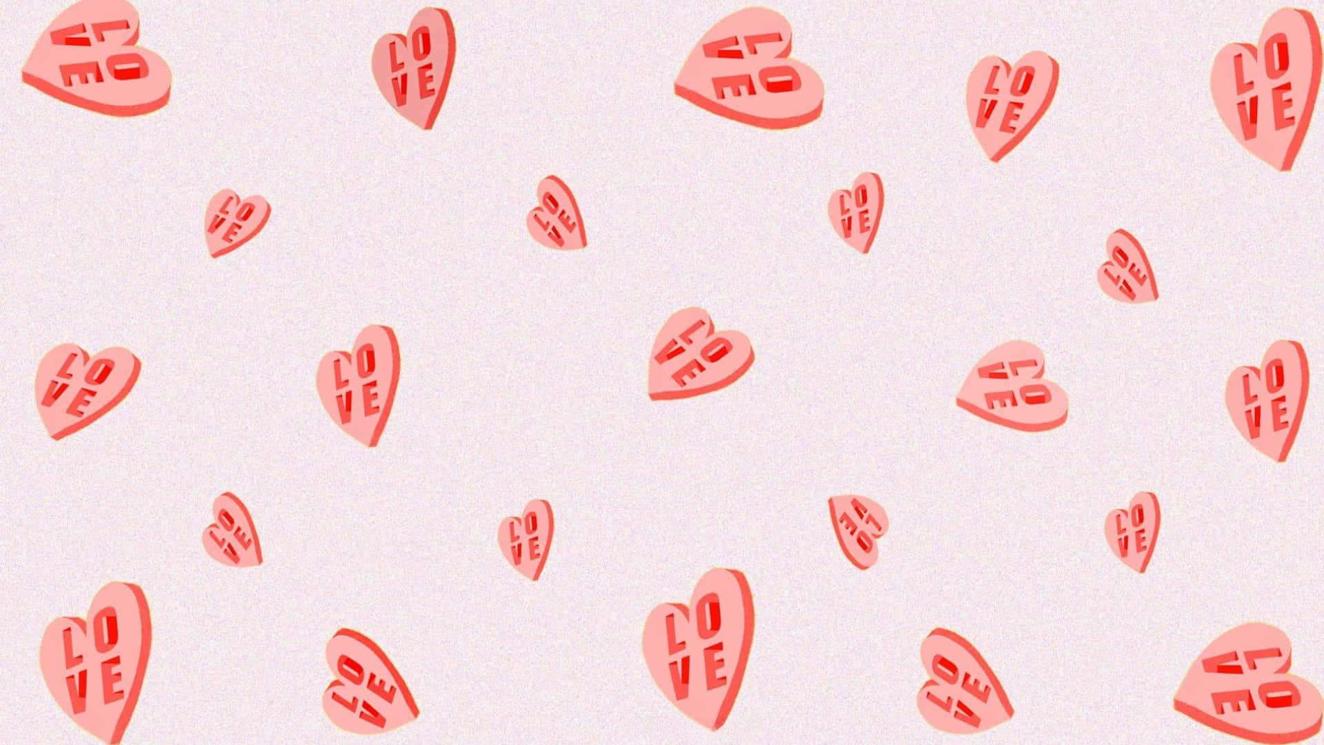 Preppy Valentines Day, candy hearts, pink, Full HD Desktop Wallpaper