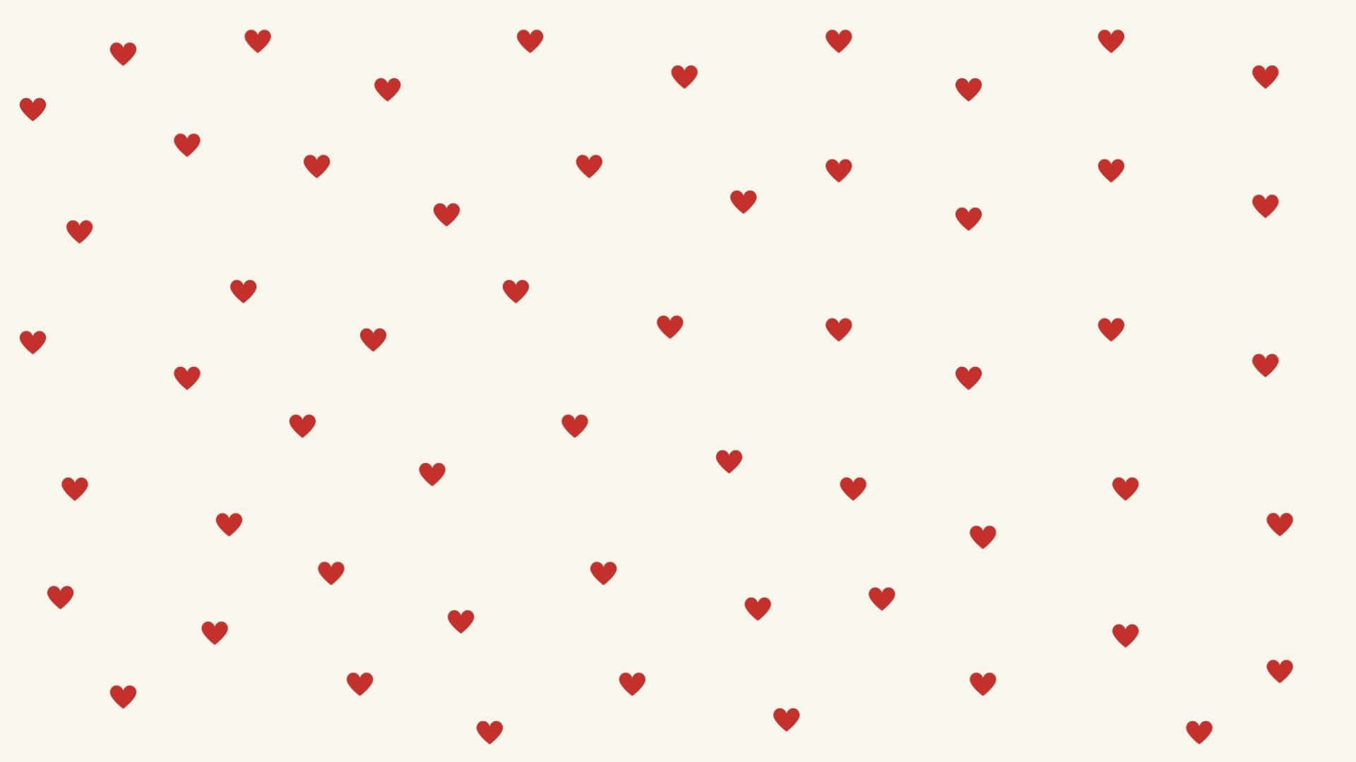 Preppy Valentines Day, heart pattern, soft cream background, Full HD Desktop Wallpaper