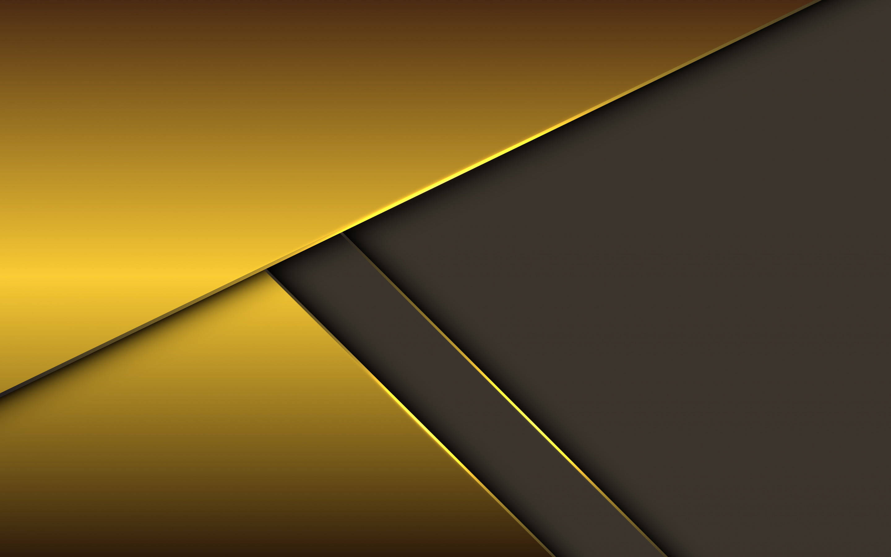 black and gold presentation, geometric abstract, bold gold, 2K Desktop Wallpaper