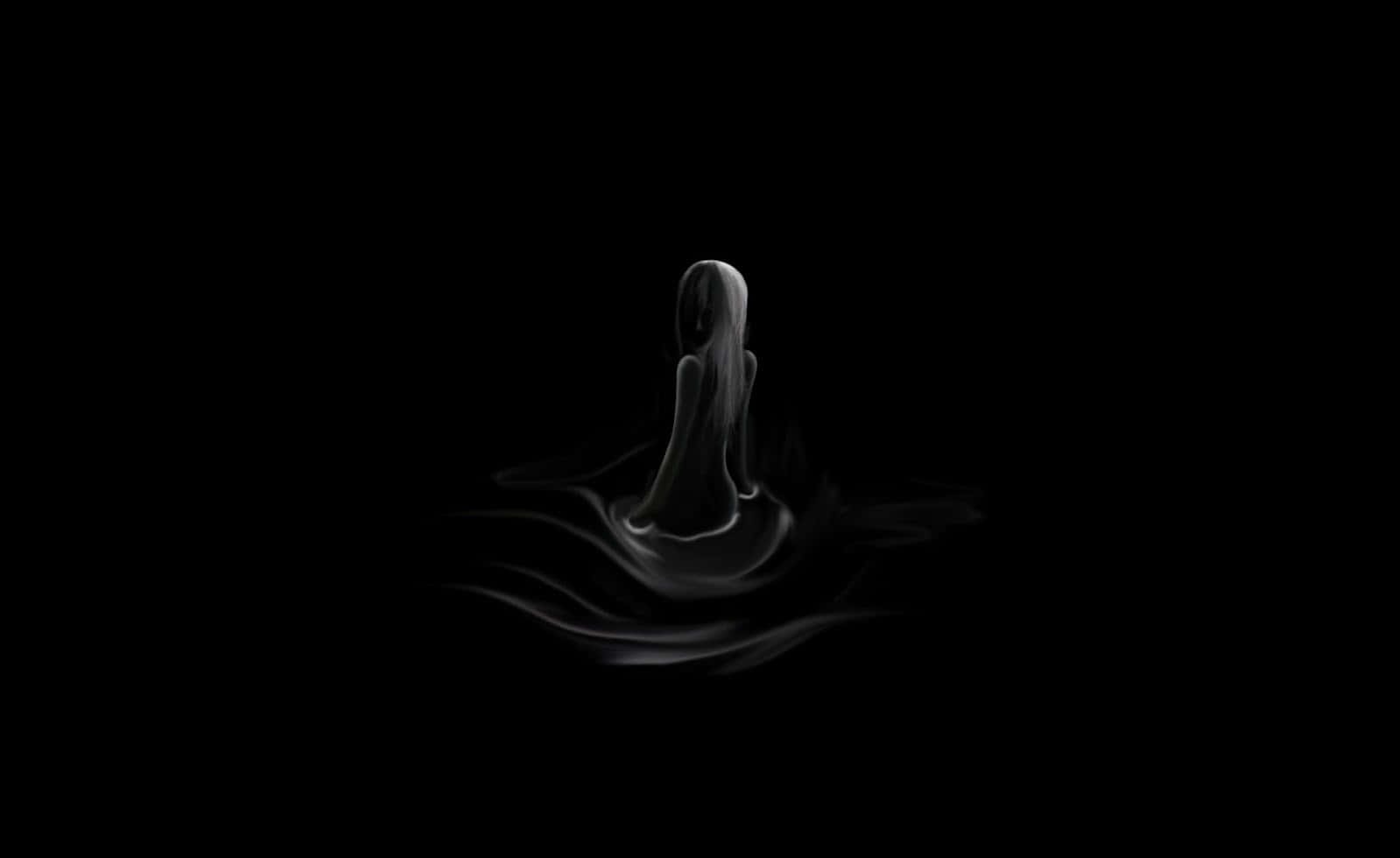 Pretty Black, liquid, droplet, HD Desktop Wallpaper