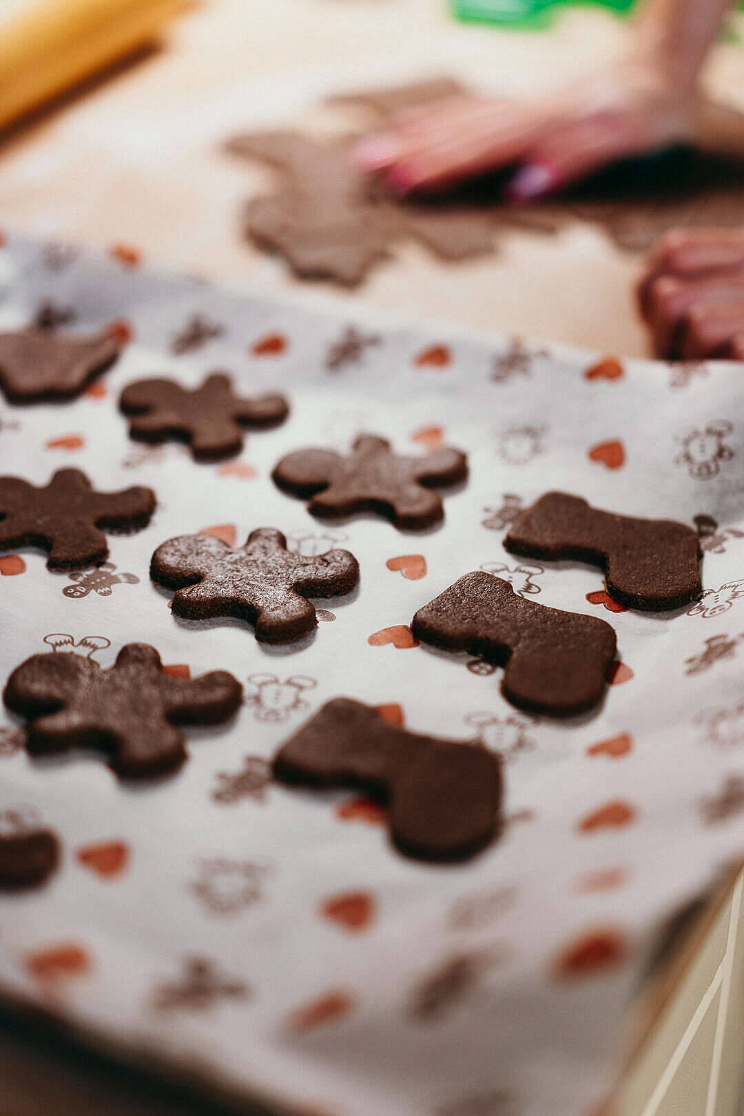 Pretty Christmas, gingerbread cookies, stars, HD Phone Wallpaper