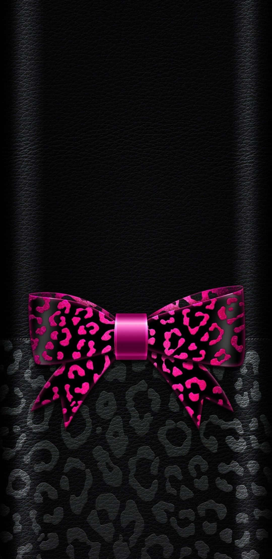 black, pink, leopard-print, Full HD Phone Wallpaper
