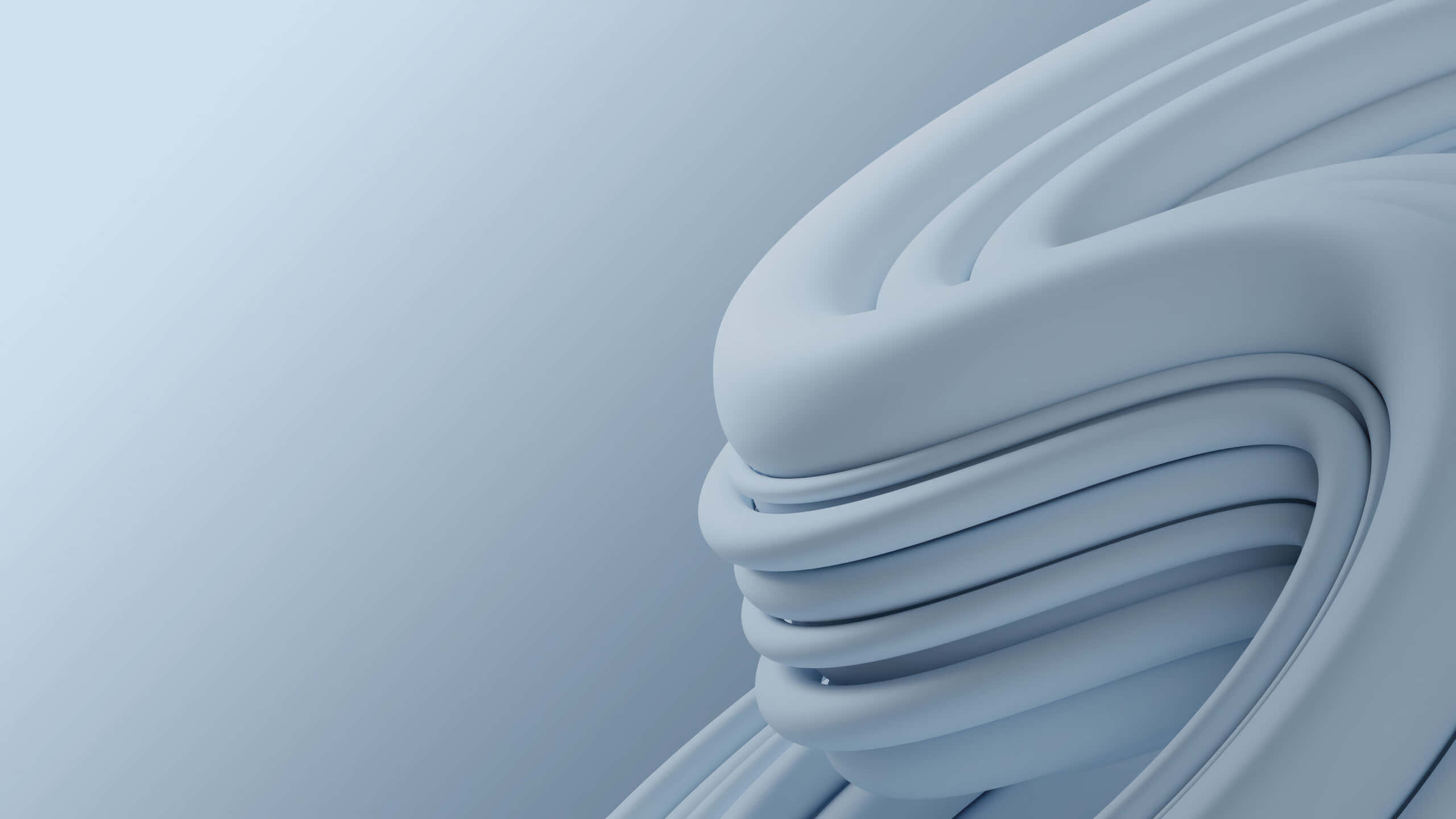 Windows11, default lock screen, smooth flowing abstract curves, 2K Desktop Wallpaper