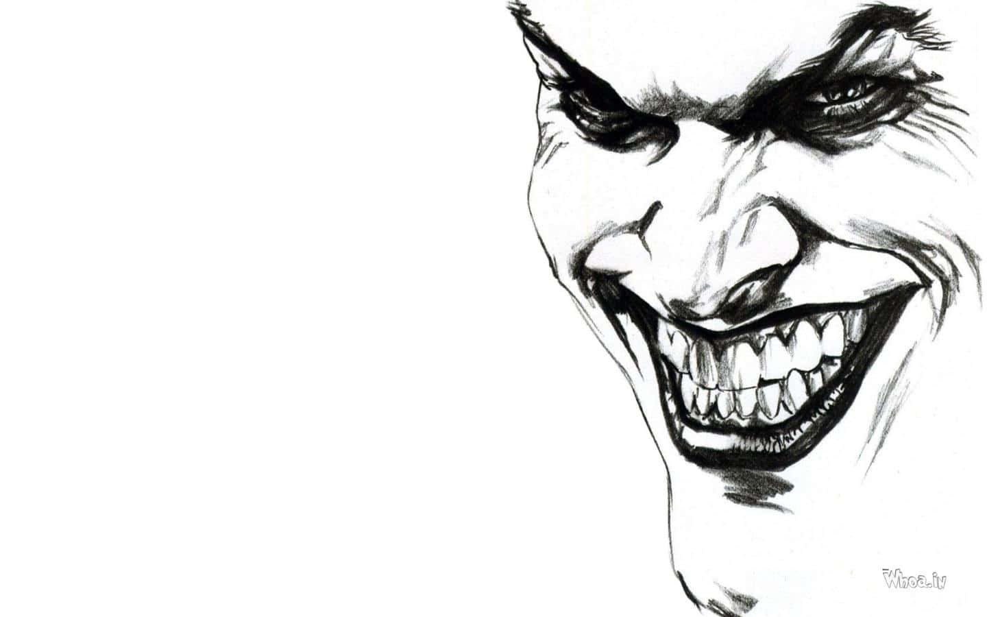 sketching process, grinning villain, black and white sketch, HD Desktop Wallpaper