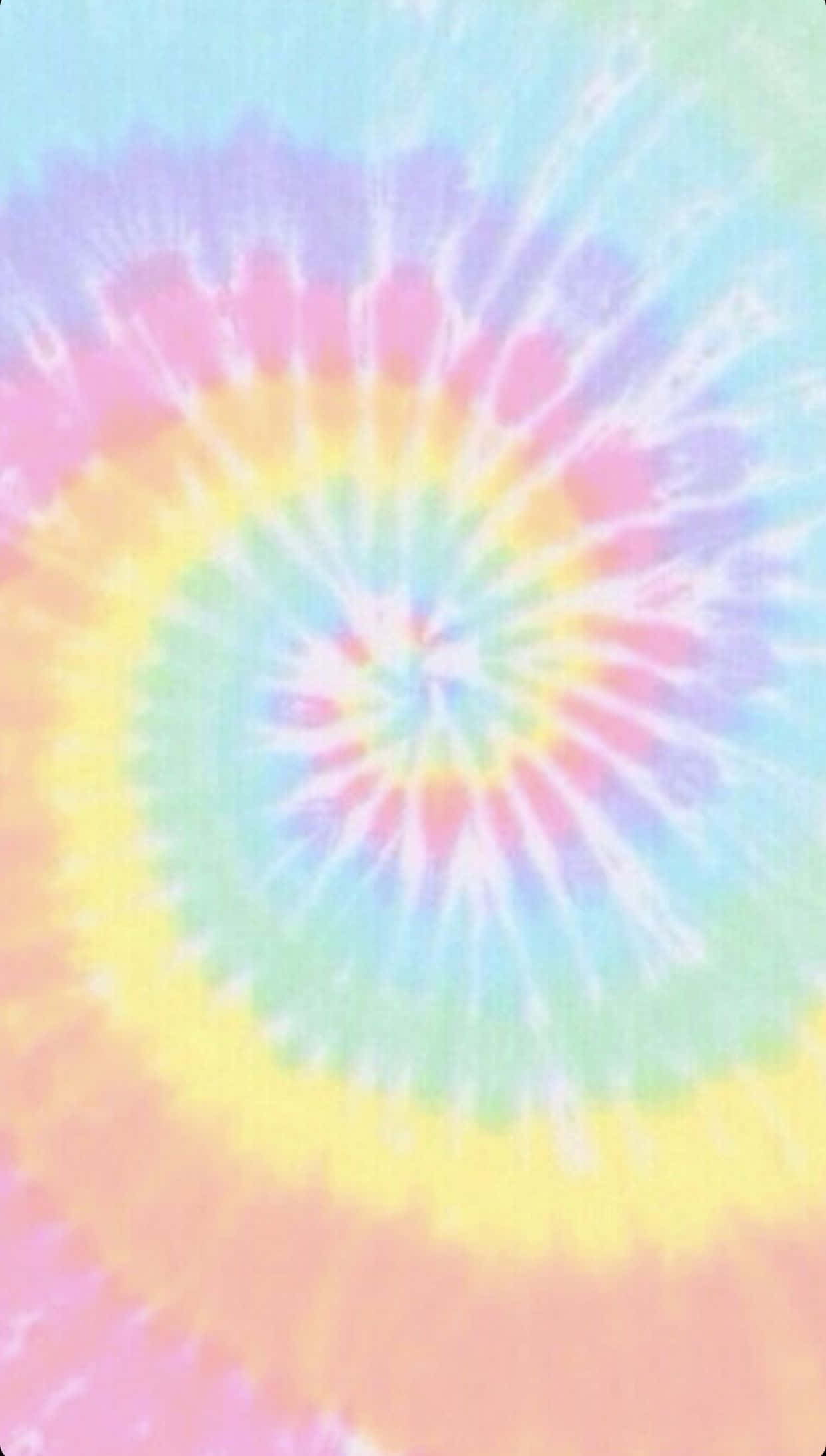 pretty tie dye, vibrant tie-dye spiral, pastel rainbow hues, Full HD Phone Wallpaper