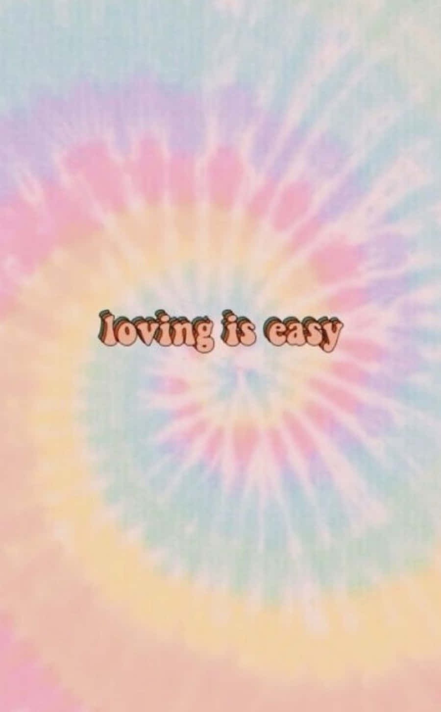 Pretty Tie Dye, pastel tie-dye swirl, loving is easy, HD Phone Wallpaper