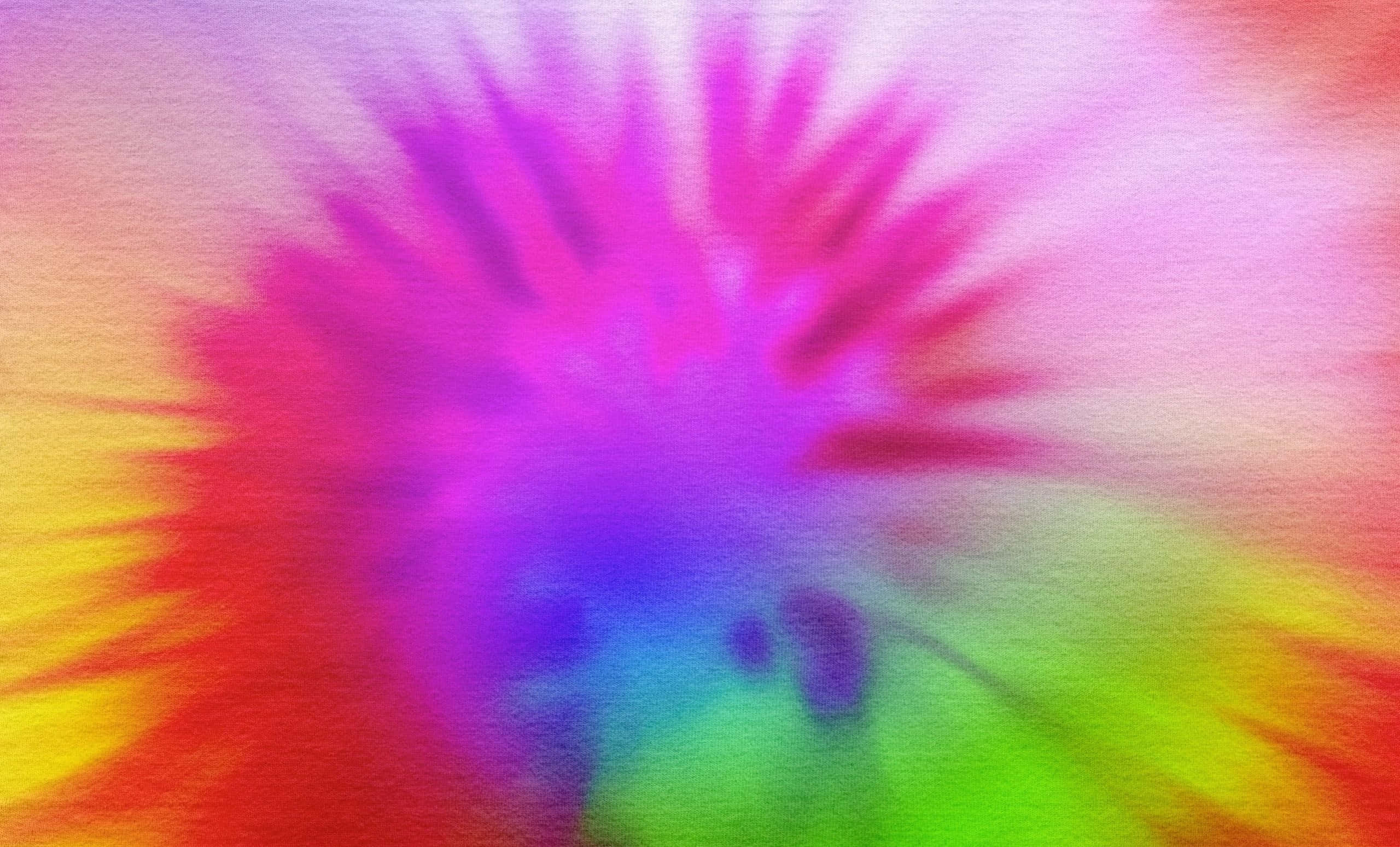 Pretty Tie Dye, rainbow colors, soft blurred edges, 2K Desktop Wallpaper