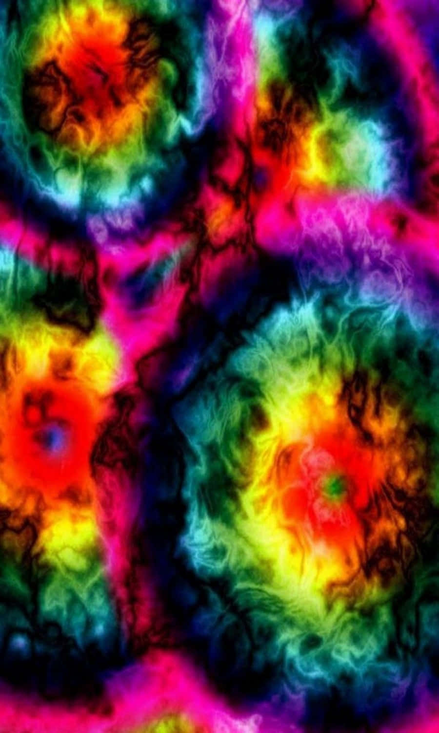 Pretty Tie Dye, neon colors, swirling, HD Phone Wallpaper