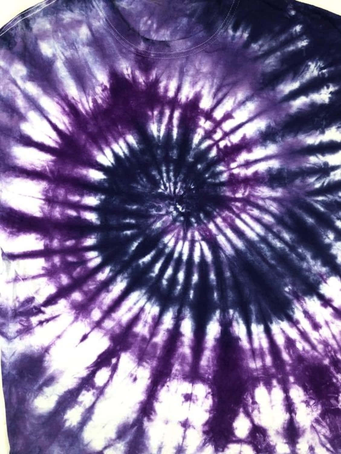 vibrant purple, white spiral tie-dye pattern, center, HD Phone Wallpaper