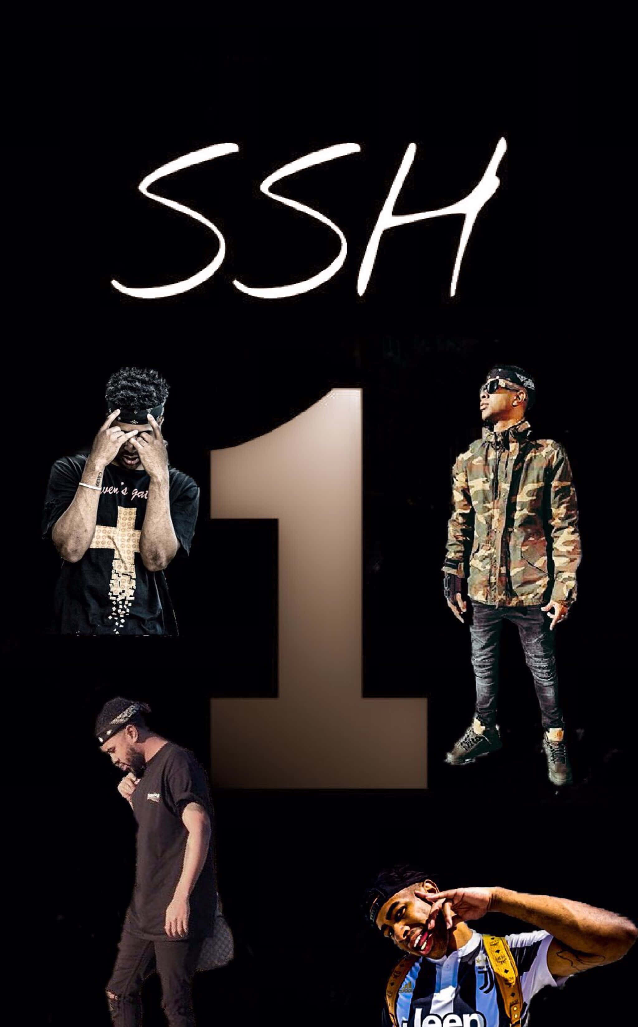 Prettyboyfredo, glowing number one, black background, 2K Phone Wallpaper